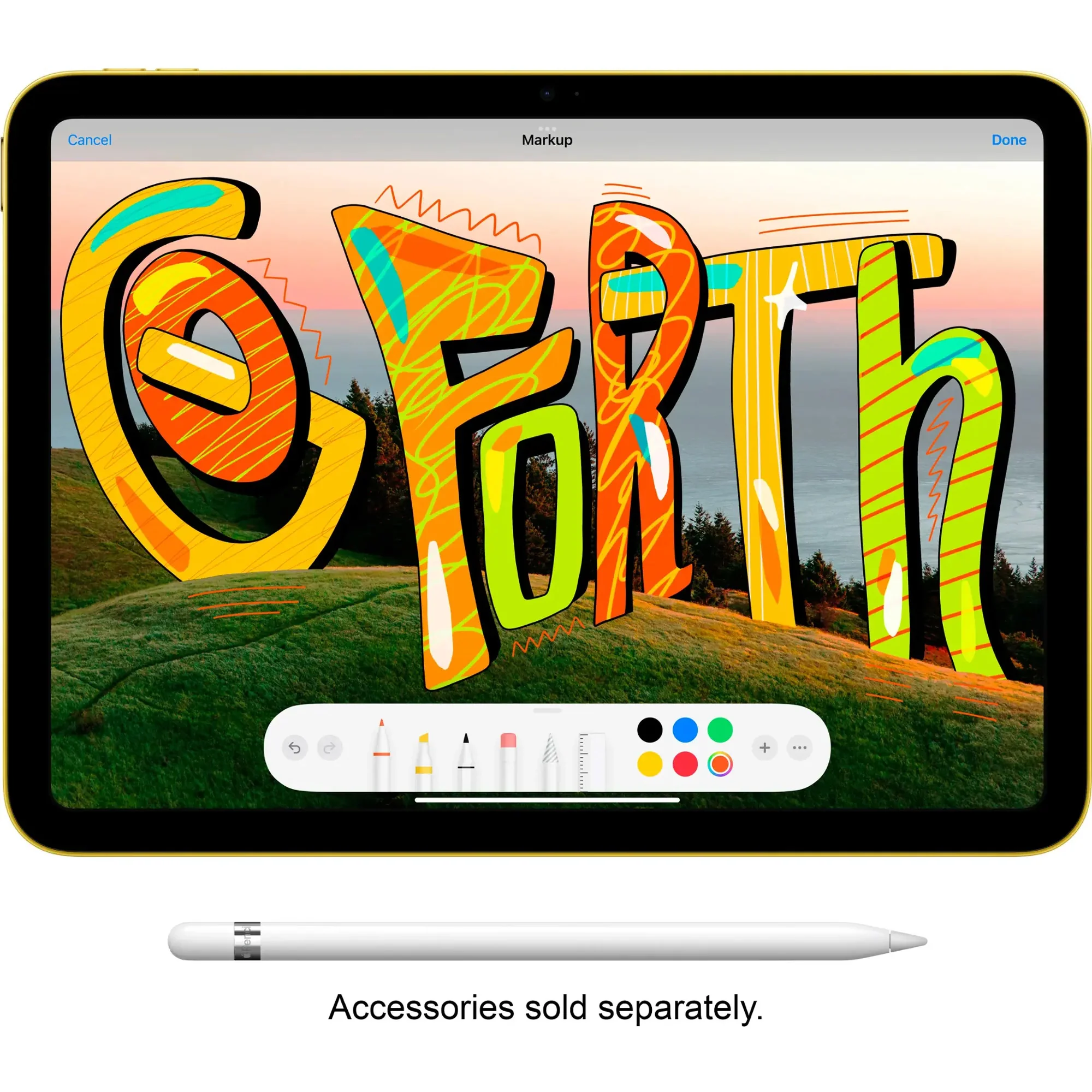 Apple 10.9" Wi-Fi Only iPad (10th Generation) 64GB Memory - Silver with JLab Play Gaming Wireless Bluetooth Earbuds - Image 5