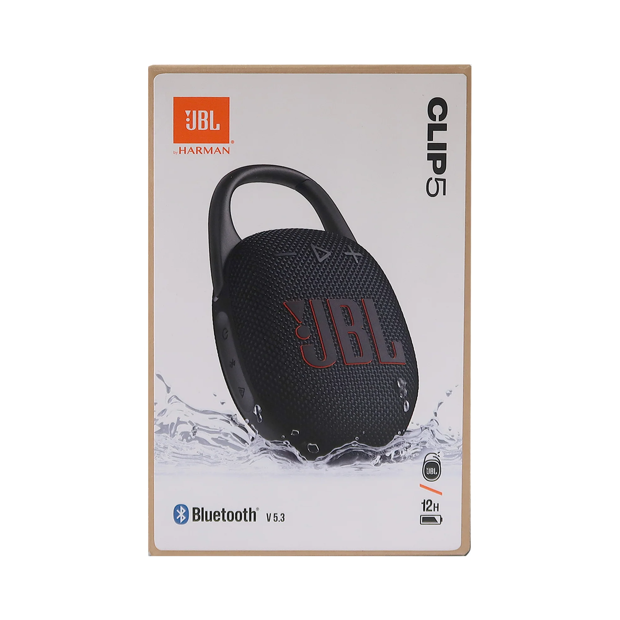 JBL Clip 5 Portable Waterproof Dustproof Wireless Speaker (Black) with Waterproof Speaker Pouch - Image 7