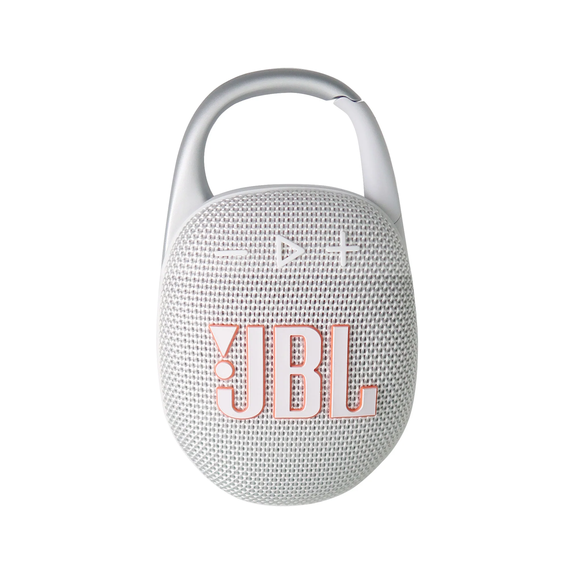 JBL Clip 5 Portable Waterproof Wireless Speaker (White) with Waterproof Speaker Pouch and JBL T110 In Ear Headphones - Image 2