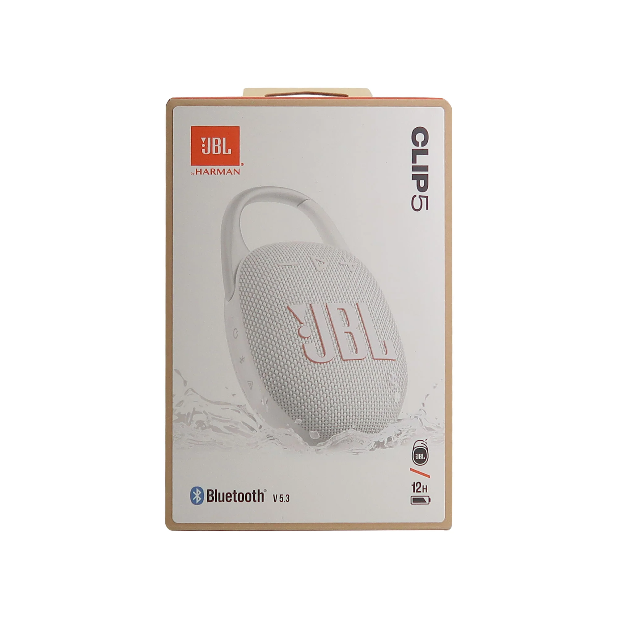JBL Clip 5 Portable Waterproof Wireless Speaker (White) + JBL T110 in Ear Headphones Black - Image 13