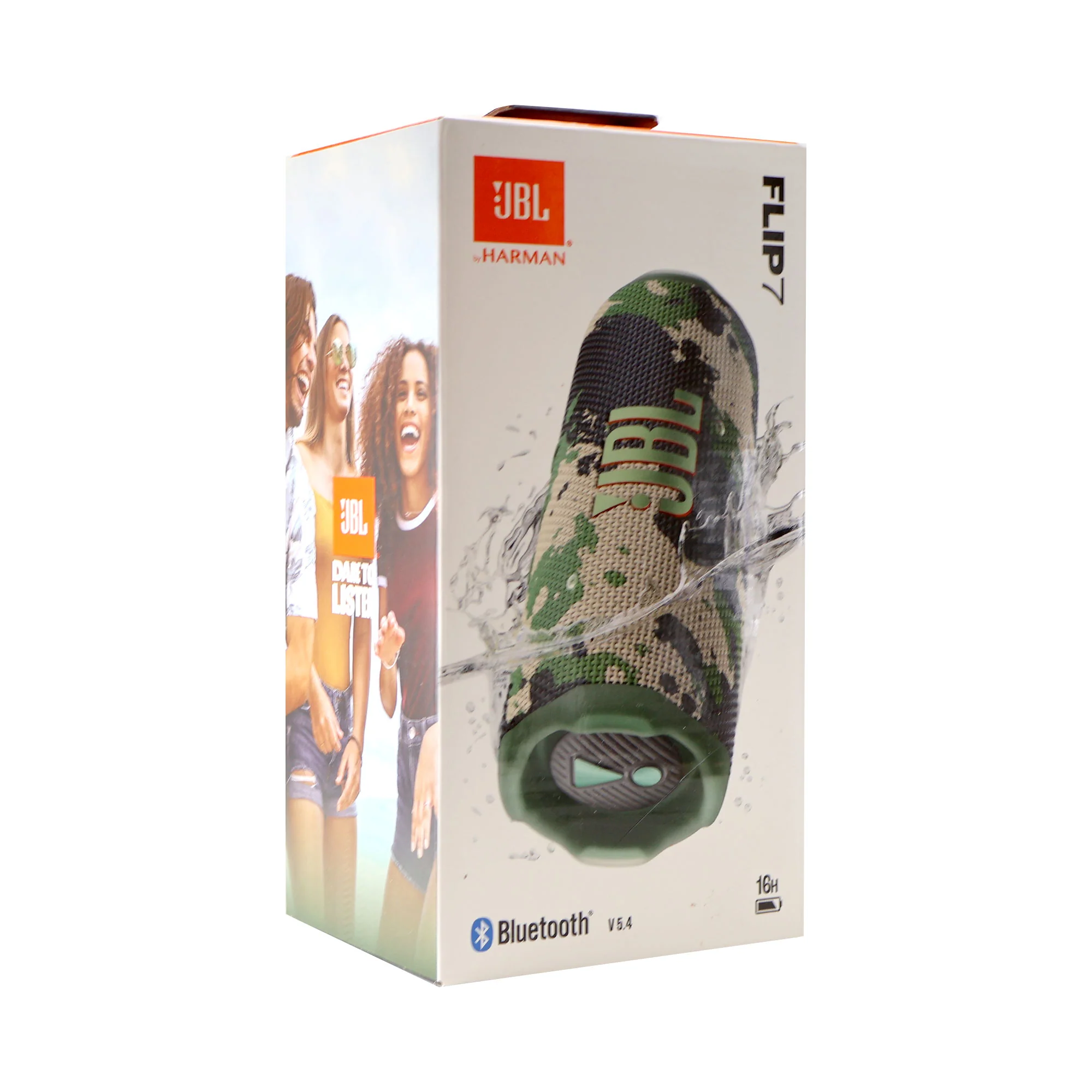 JBL Flip 7 Portable Waterproof Bluetooth Wireless Speaker (Camoflauge) + JBL T110 in Ear Headphones - Image 4