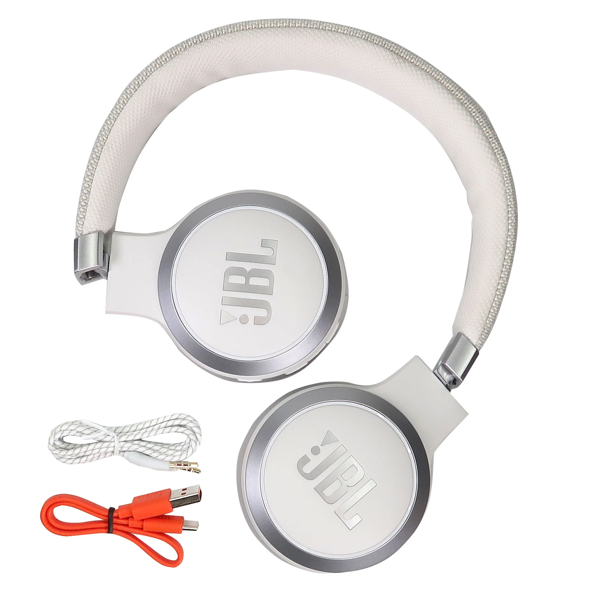 JBL Live 460NC Noise-Canceling Wireless On-Ear Headphones (White) - Image 5