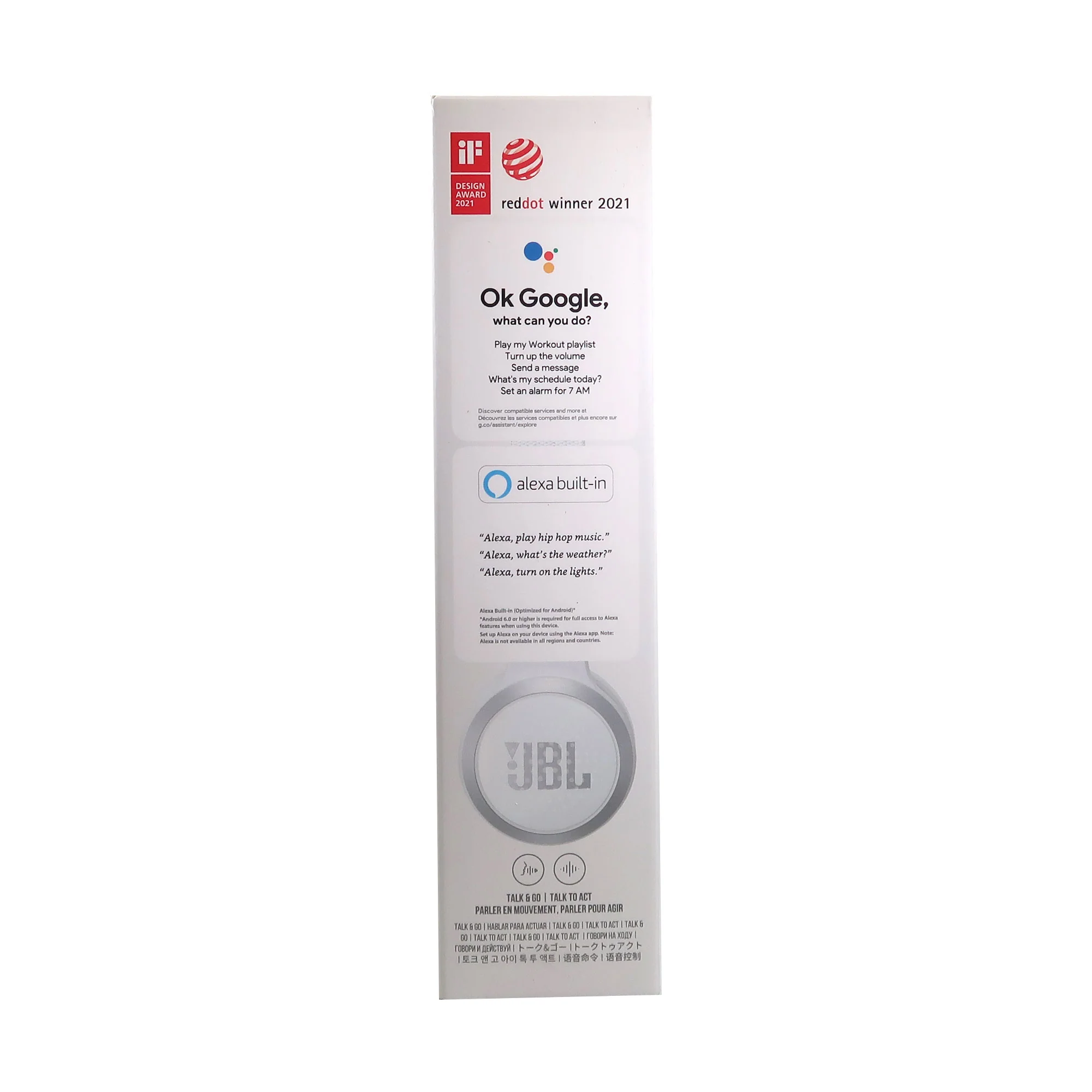 JBL Live 460NC Noise-Canceling Wireless On-Ear Headphones (White) - Image 8