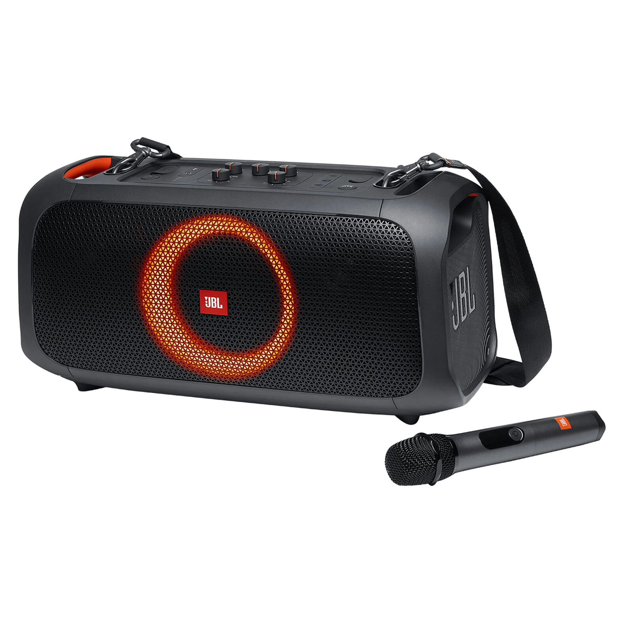 JBL PartyBox On-the-Go Essential Portable Wireless Party Speaker with 2x JBL T110 In Ear Headphones - Image 4