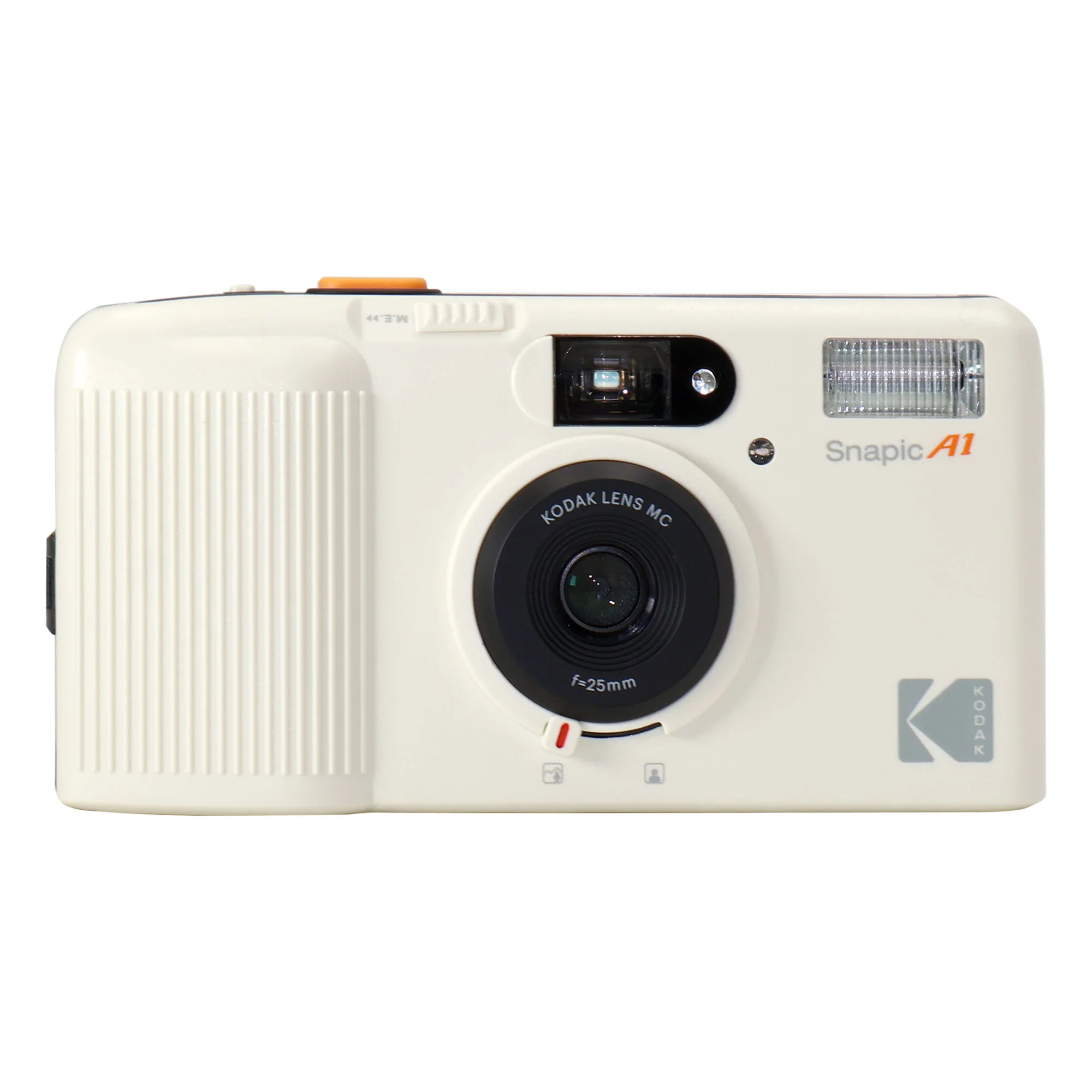 Kodak Snapic A1 35mm Film Camera (Ivory White) + Kodak ColorPlus 200 Color Negative Film (35mm Roll Film, 36 Exposures) 6031470 + 4x Alkaline AAA Batteries - Image 2