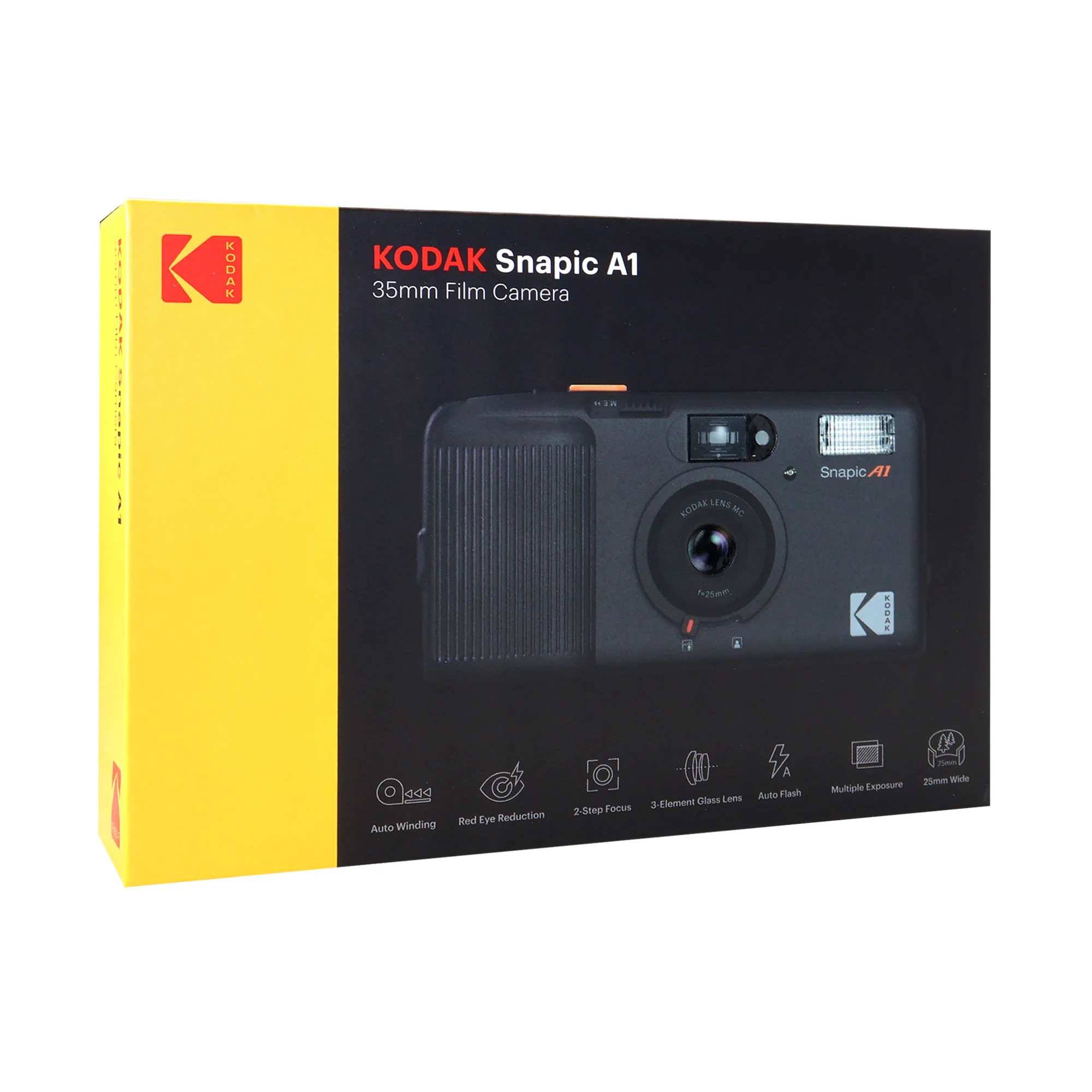 Kodak Snapic A1 35mm Film Camera (Rhino Gray) + Kodak ColorPlus 200 Color Negative Film (35mm Roll Film, 36 Exposures) 6031470 + 4x Alkaline AAA Batteries - Image 7