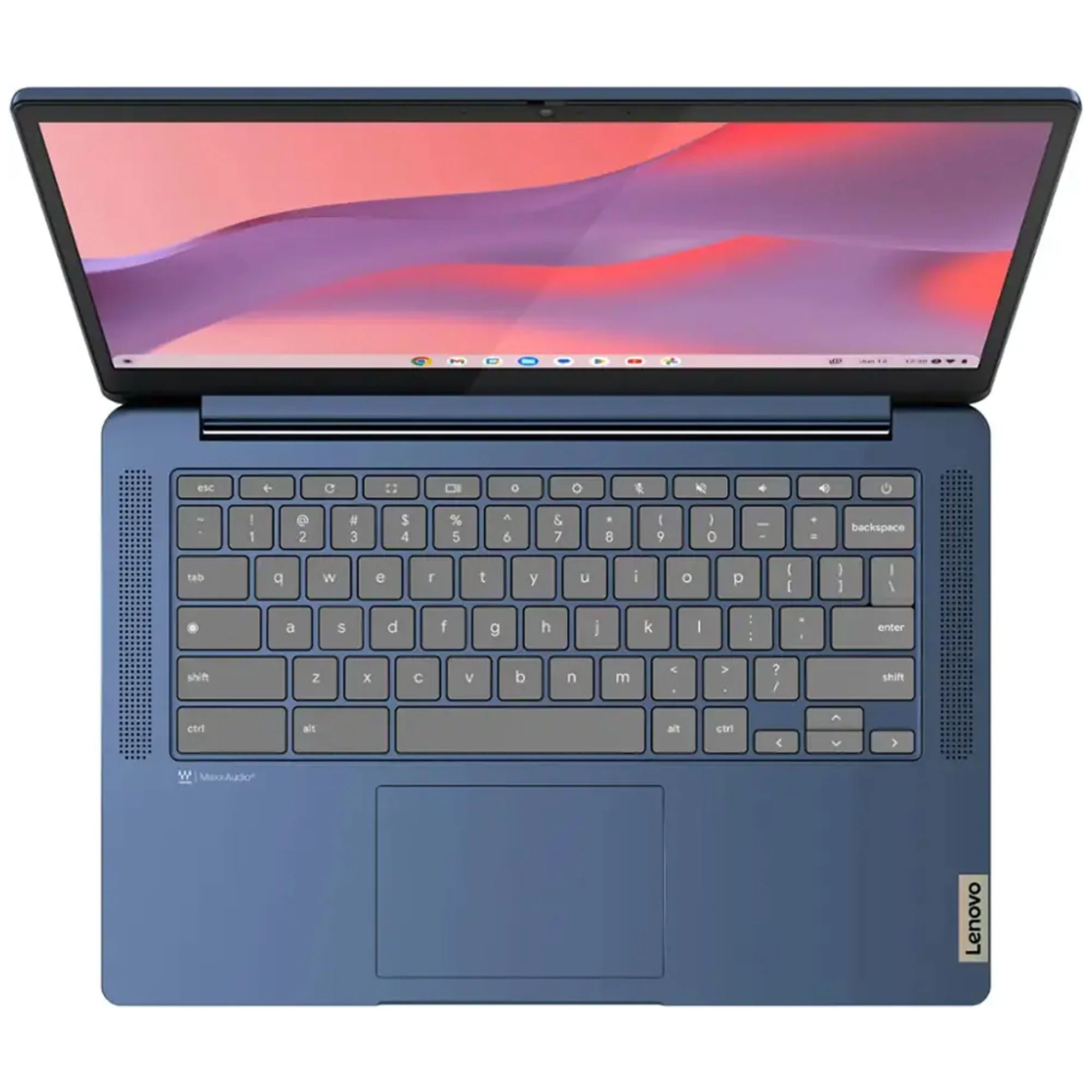 Lenovo IdeaPad Slim 3 Chromebook 14" Full HD Laptop - MediaTek Kompanio 520 - 4GB Memory - 64GB eMMC (Abyss Blue) with Transcend 256GB 300S UHS-I microSDXC Memory Card - Image 2
