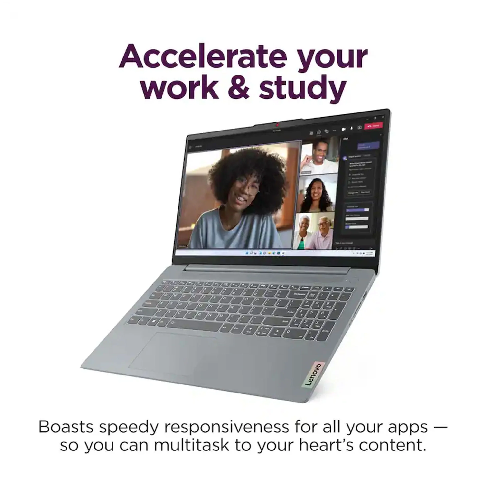Lenovo IdeaPad Slim 3i 15.6" Full HD Intel i3-N305 8GB 128GB UFS Arctic Grey + Bag - Image 4
