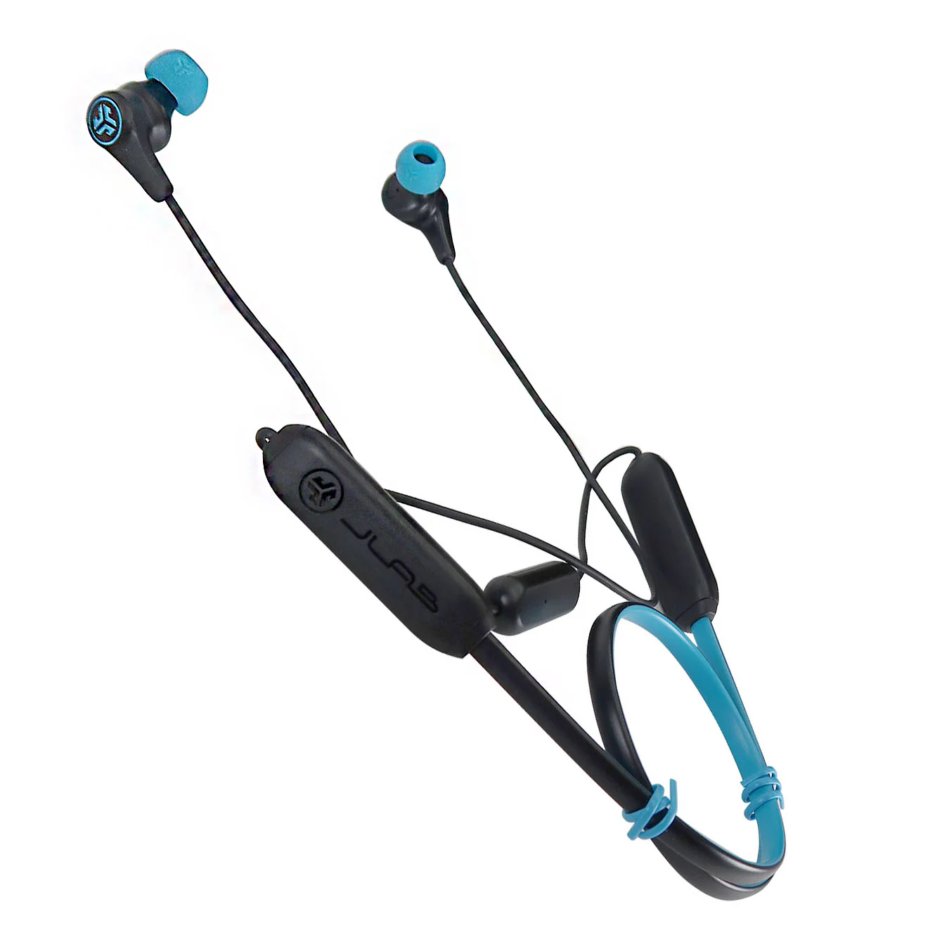 Nintendo Switch Lite (Blue) with JLab Play Gaming Wireless Bluetooth Earbuds - Black/Blue - Image 7