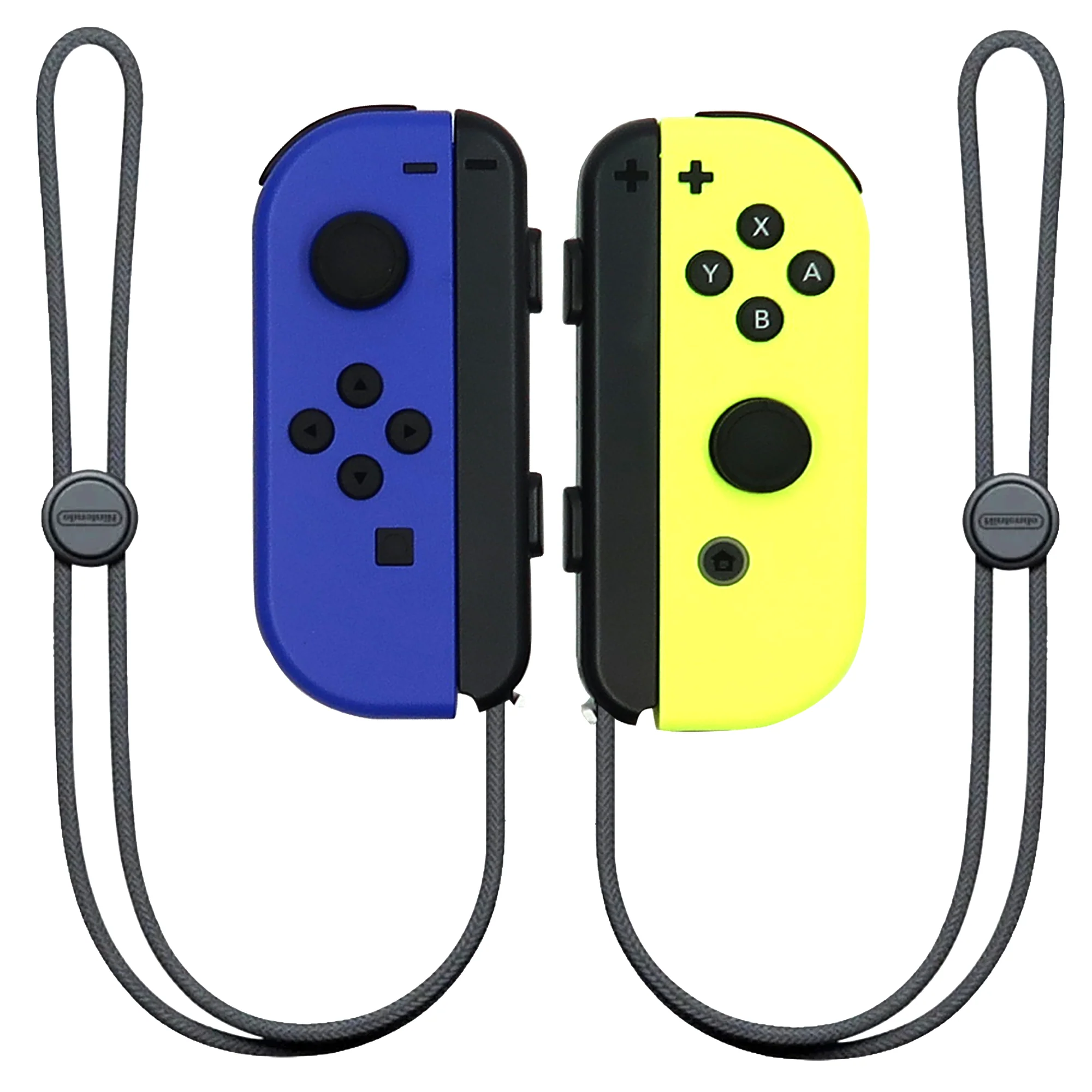 4x Nintendo Switch Joy-Con Controllers (Blue / Neon Yellow) - Image 2