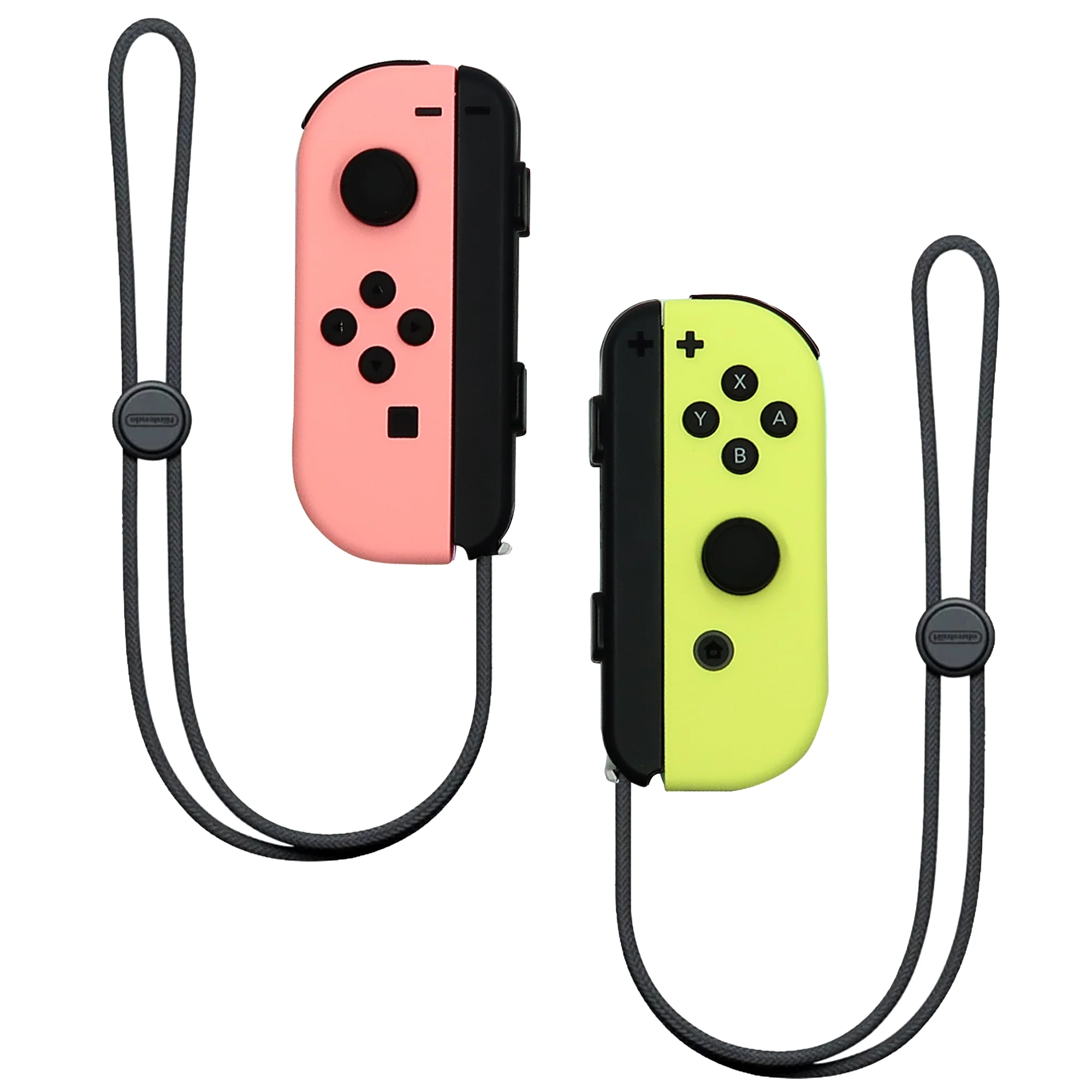 Nintendo Switch Joy-Con Controllers (Pastel Pink / Pastel Yellow) with JLab Play Gaming Wireless Bluetooth Earbuds - Image 3