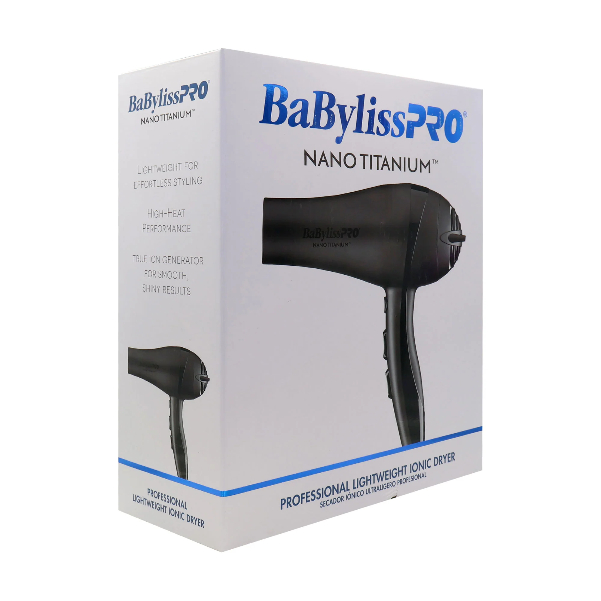 Nano Titanium 2000-Watt Blow Dryer with Concentrator Nozzle (Black) BNTMB5548 and Conair Pro Ergo-Grip Detangler Brush - Image 5