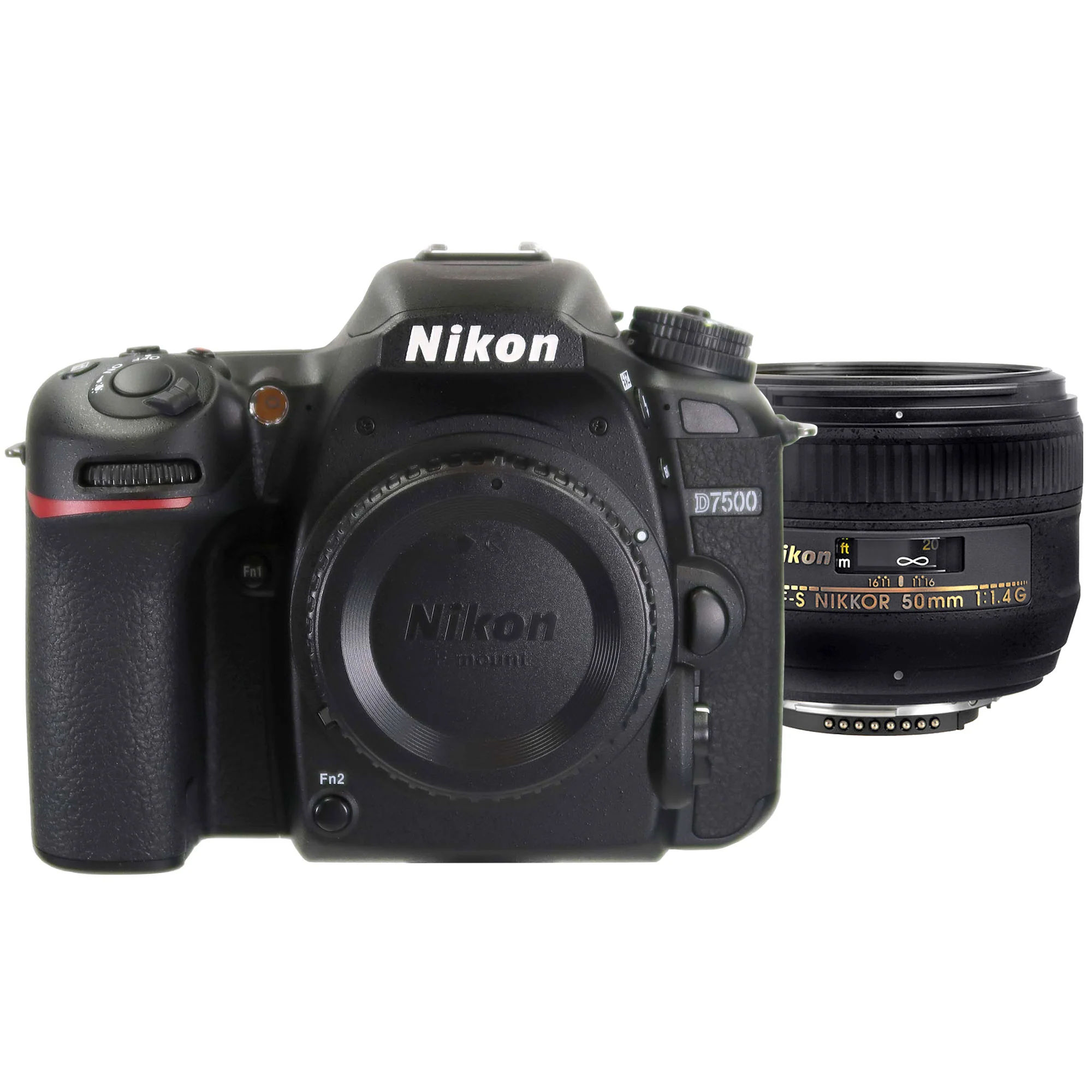 Nikon D7500 DSLR Camera (Body Only) "REFURBISHED" + Nikon AF-S NIKKOR 50mm f/1.4G Lens