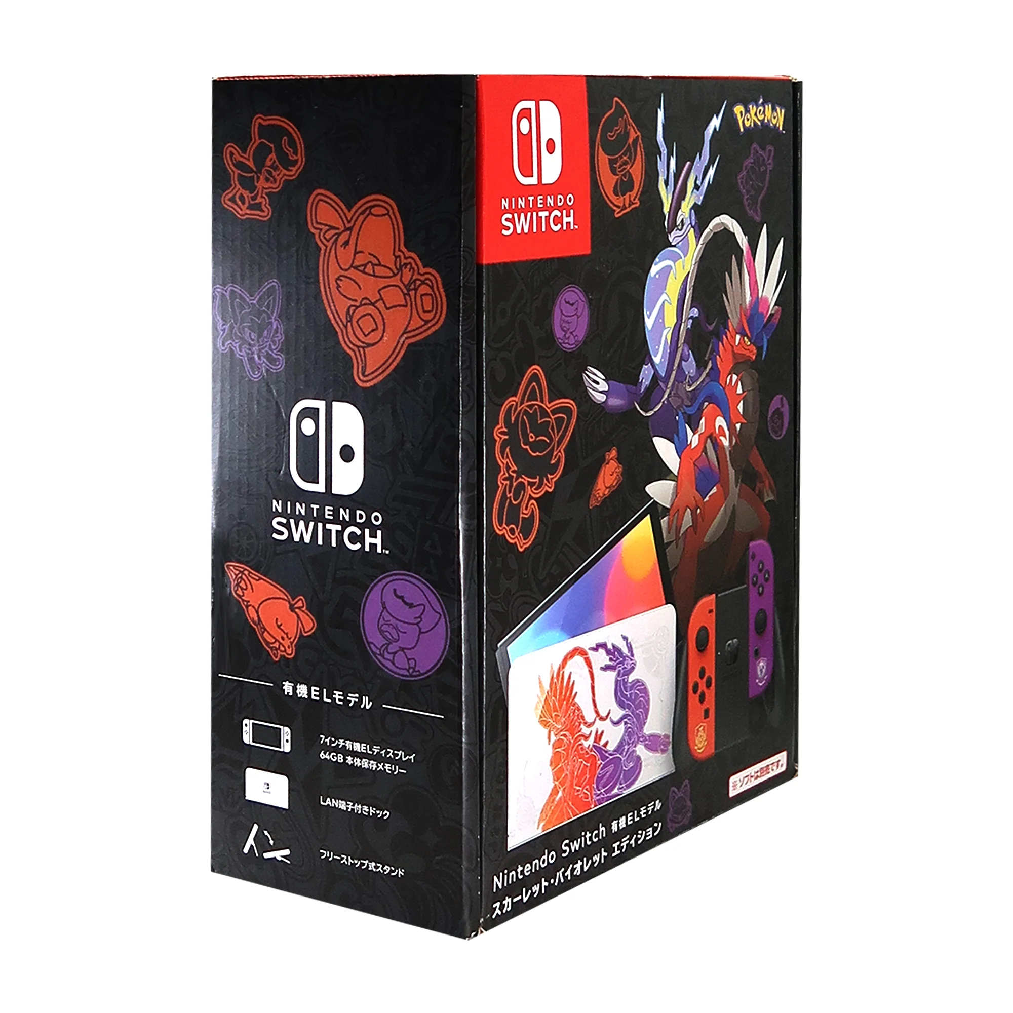 Nintendo Switch Console OLED Model Pokémon Scarlet & Violet Edition with JLab Play Gaming Wireless Bluetooth Earbuds - Black/Blue - Image 8