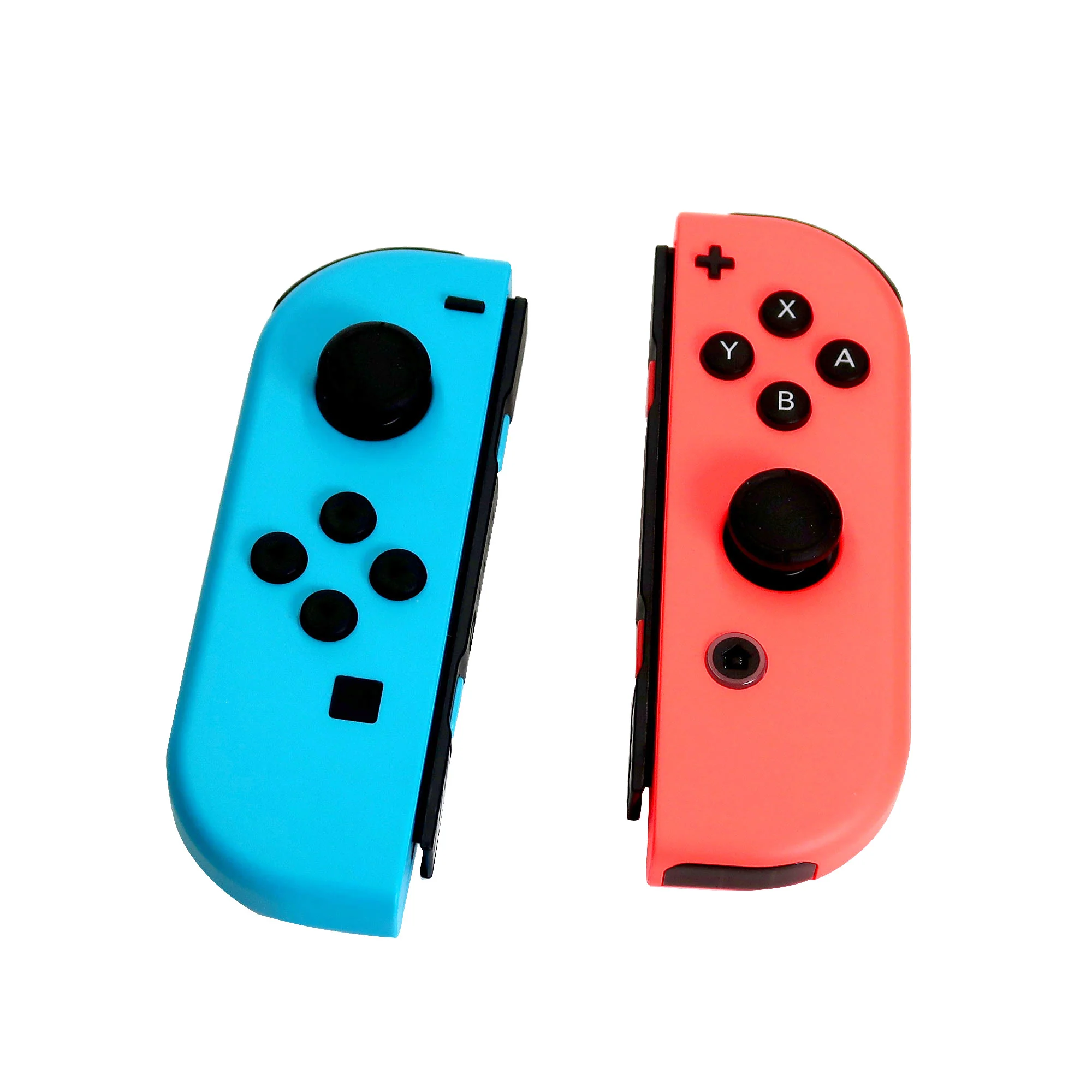 Nintendo Switch Console with Neon Blue & Neon Red Joy-Con and JLab Play Gaming Wireless Bluetooth Earbuds - Black/Blue - Image 4