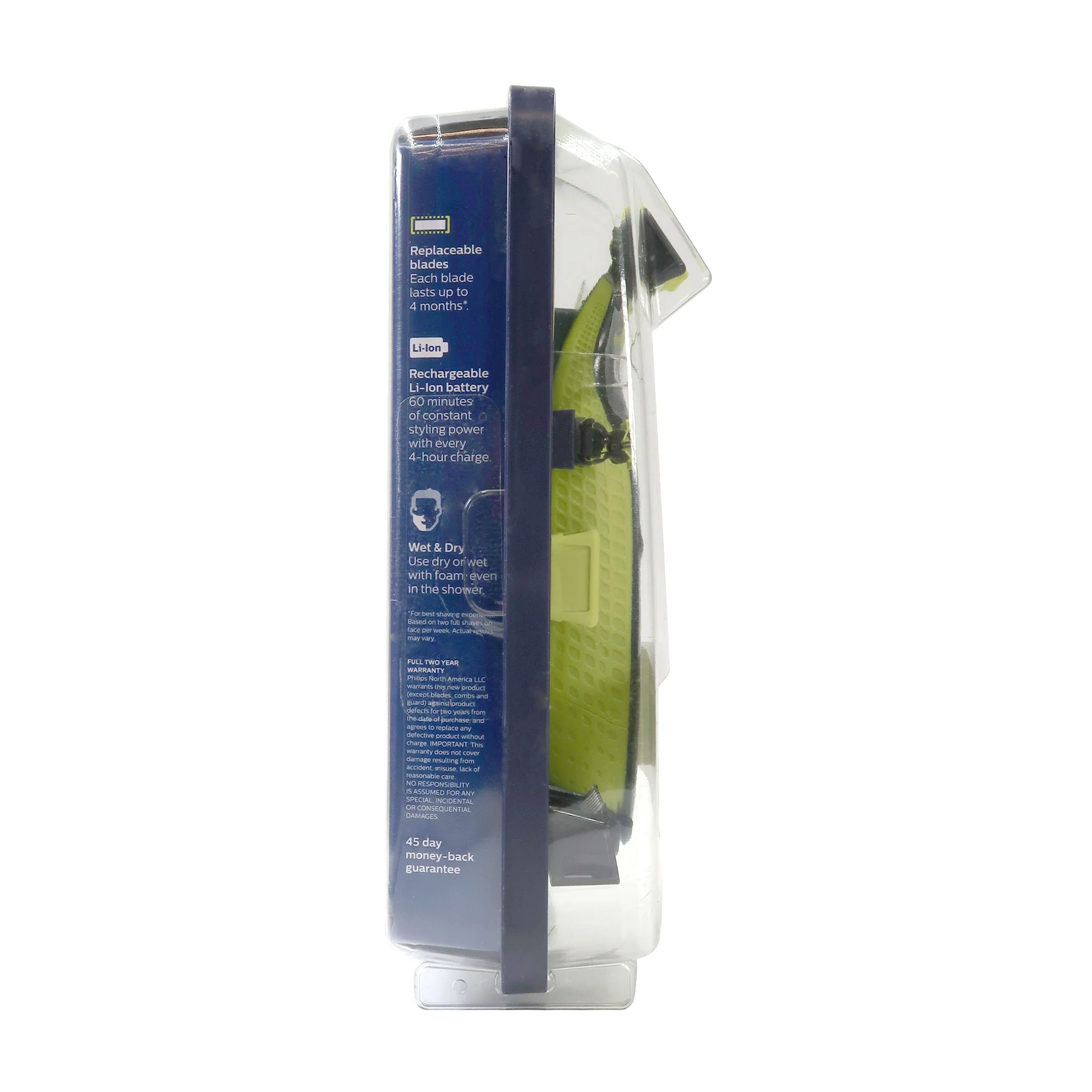 Philips Norelco OneBlade Face Body hybrid electric trimmer with Wahl Flat Top Comb and Philips Norelco OneBlade Replacement Blade QP210/80 - Image 5
