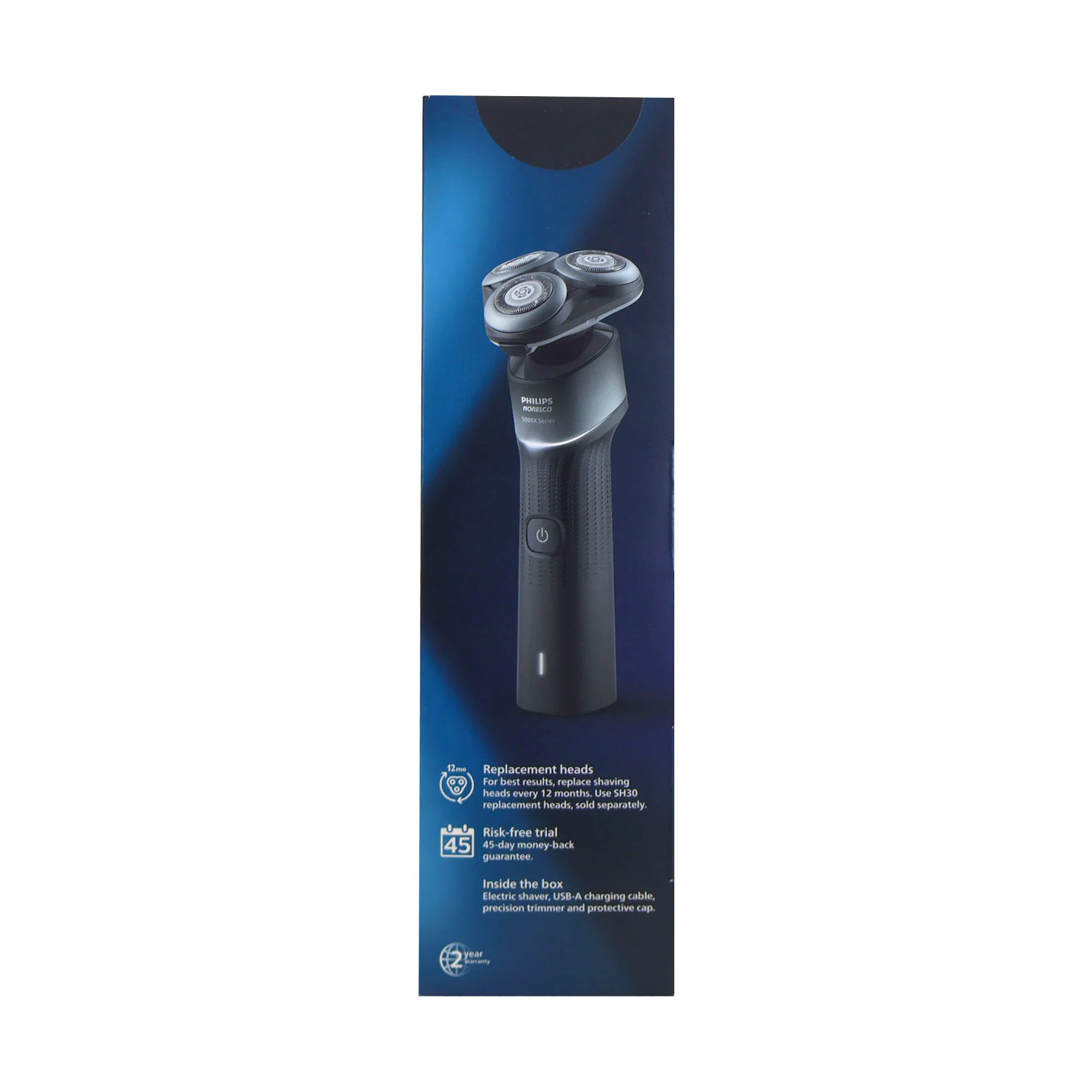 Philips Norelco 5000X Rechargeable Wet & Dry Shaver X5004/84 + 2x Philips Norelco Ultimate Comfort Nose Trimmer 1000 Battery Powered NT1605/60 - Image 6