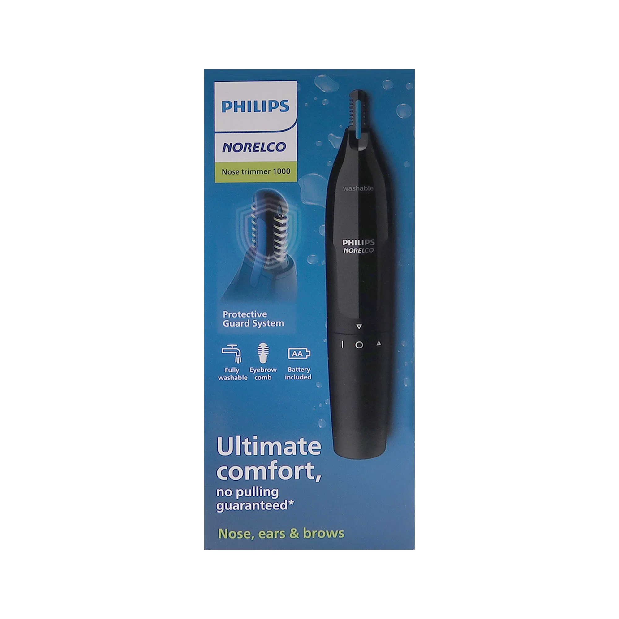 Philips Norelco 5000X Rechargeable Wet & Dry Shaver X5004/84 + 2x Philips Norelco Ultimate Comfort Nose Trimmer 1000 Battery Powered NT1605/60 - Image 8