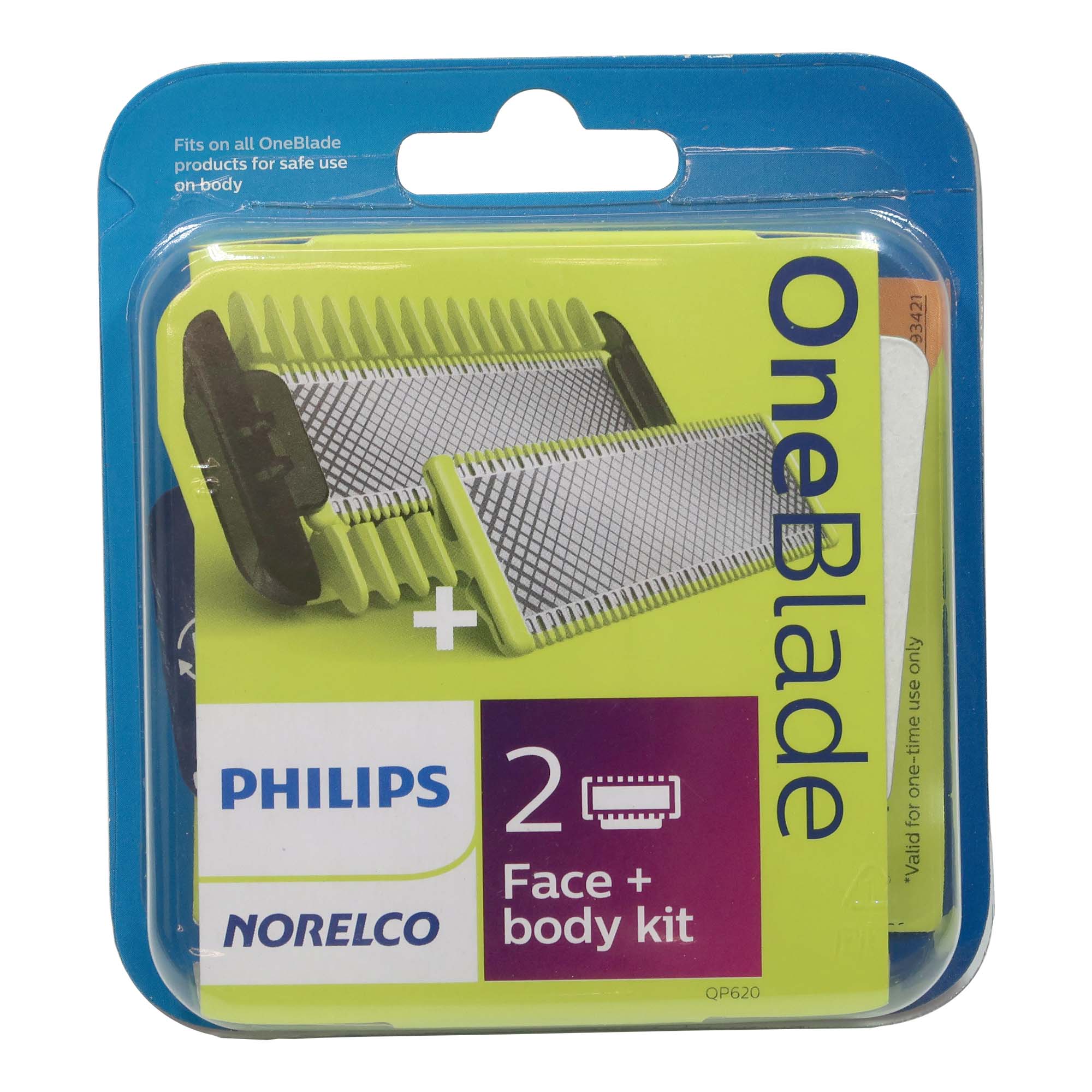 5x Philips Norelco Genuine OneBlade Replacement Blade Face + Body Kit, QP620/84 - Image 2