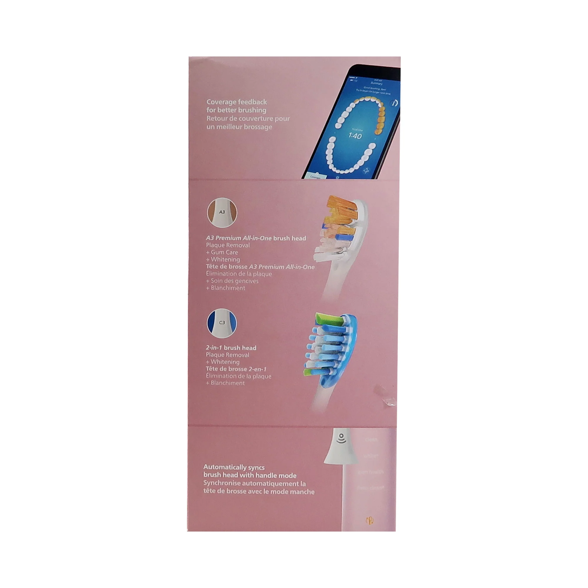 Philips Sonicare 9300 Series DiamondClean Electric Rechargeable Toothbrush #HX9903/25 - Pink - Image 4