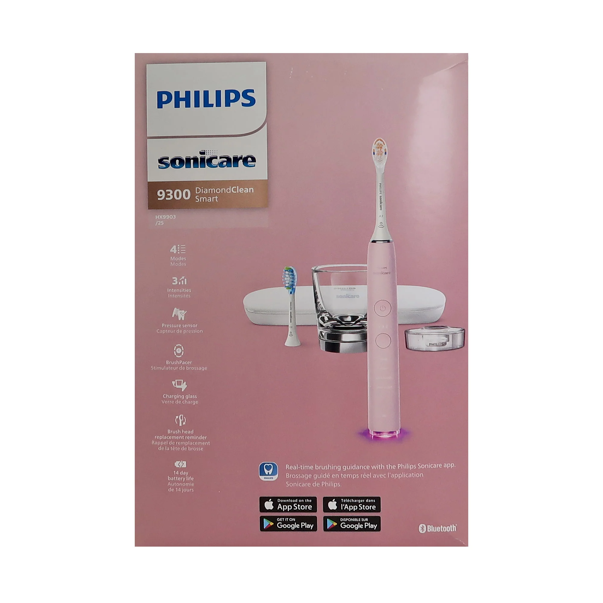 Philips Sonicare 9300 Series DiamondClean Electric Rechargeable Toothbrush #HX9903/25 - Pink - Image 6
