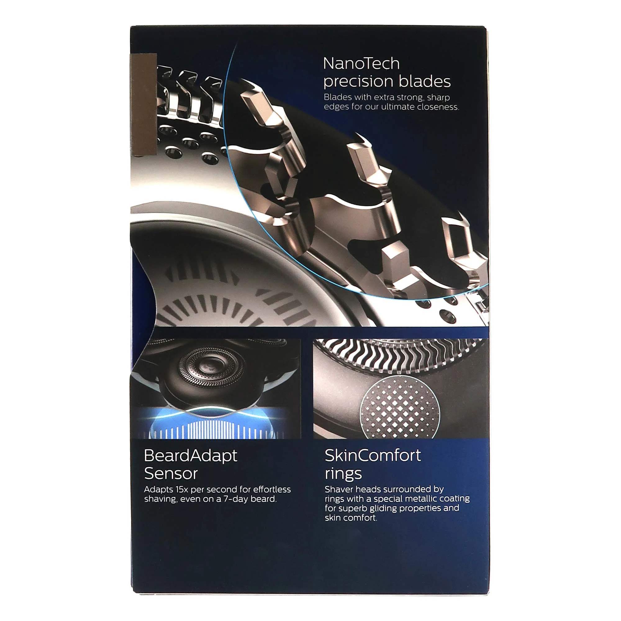 Philips Norelco Shaver 9000 Prestige, Rechargeable Wet or Dry Electric Shaver with Trimmer Attachment and Premium Case, SP9820/87 + Philips Norelco Shaving Replacement Heads for Shaver Series 9000, 3 Pack SH91/56 - Image 4