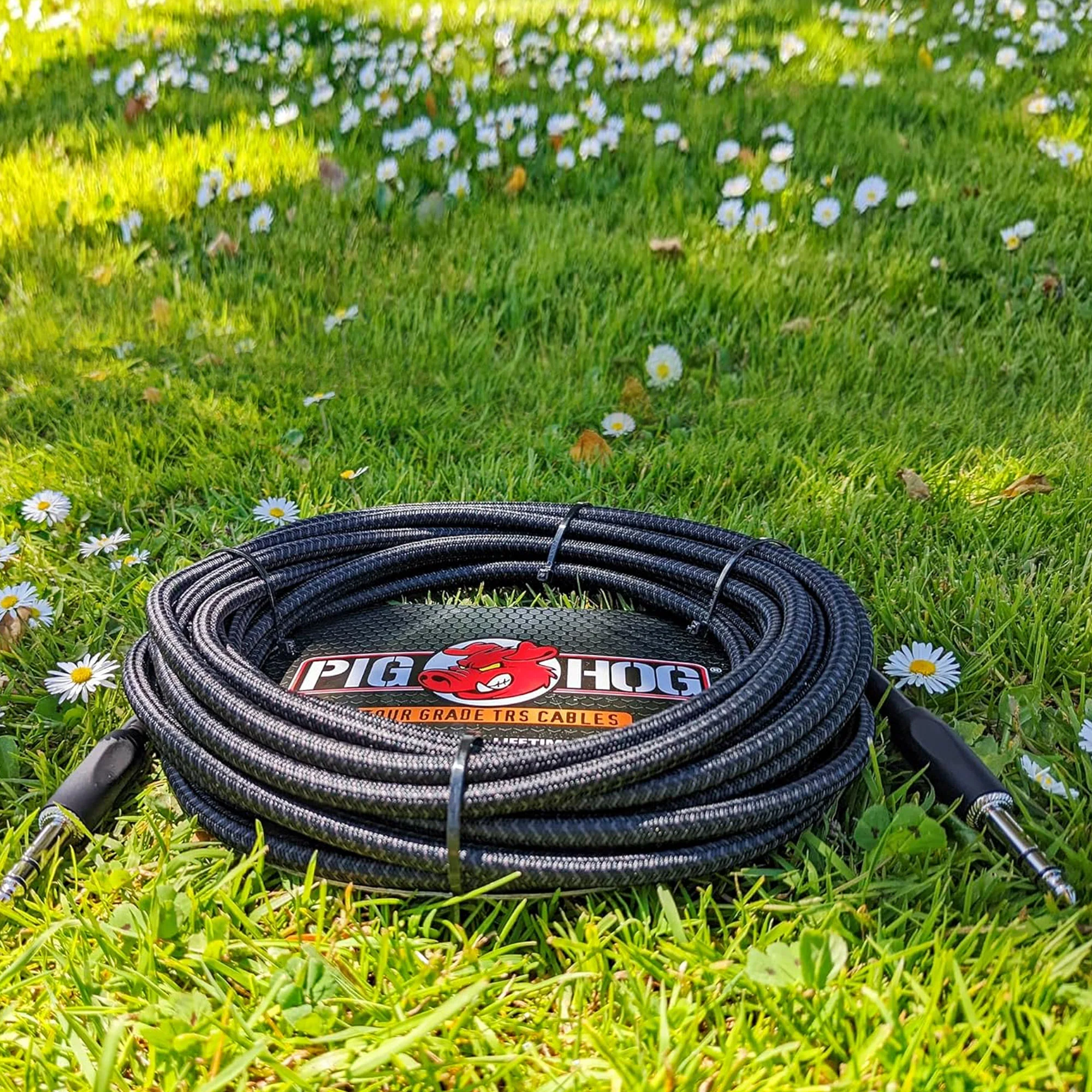 Pig Hog PTRS15 High Performance 1/4" TRS Instrument Cable, 15 Feet - 2 Pack - Image 4