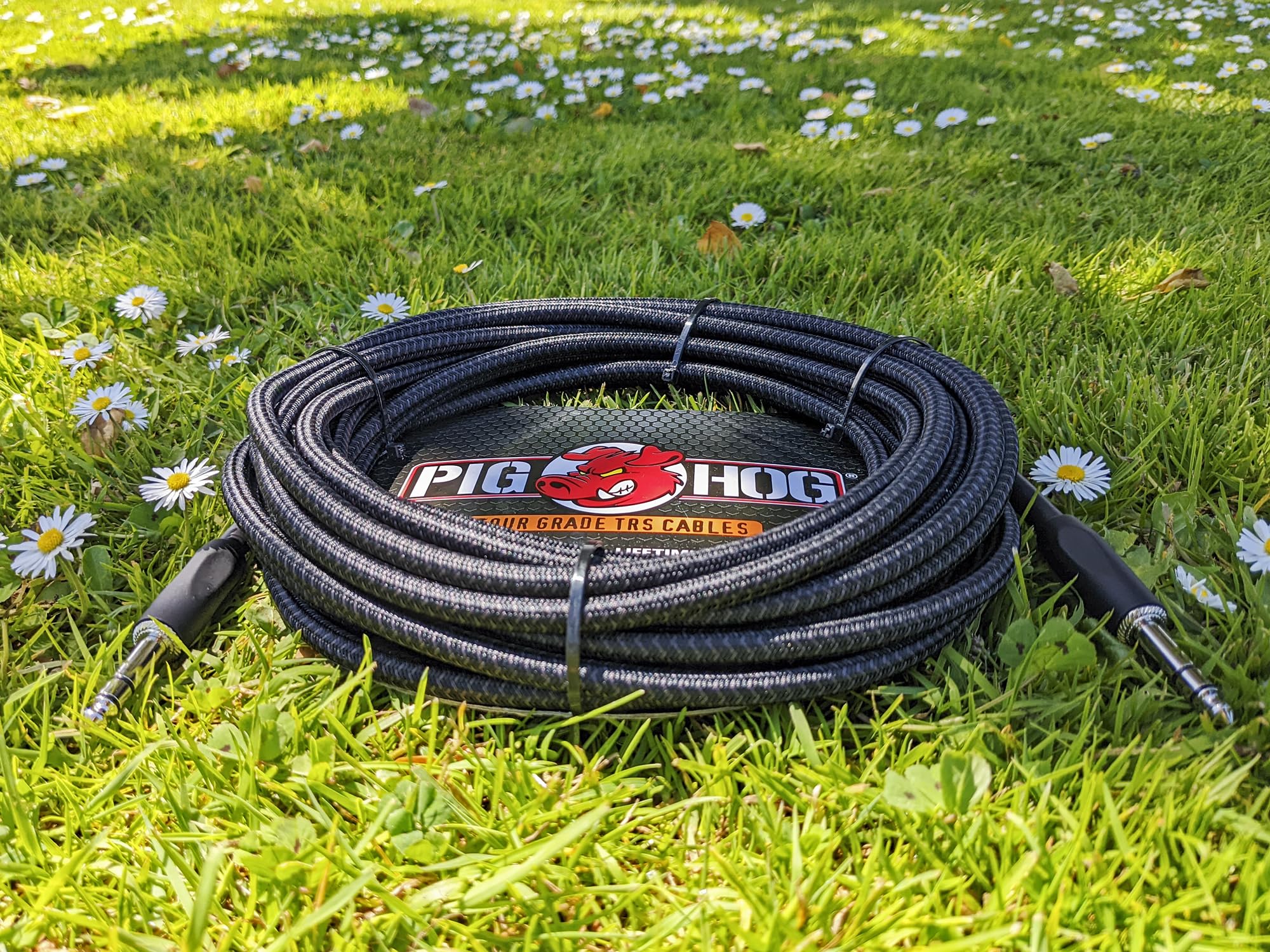 Pig Hog Tour Grade 6 Instrument Cable 1/4 Inch to 1/4 Inch Straight Connectors - PH6R - 5 Units - Image 3