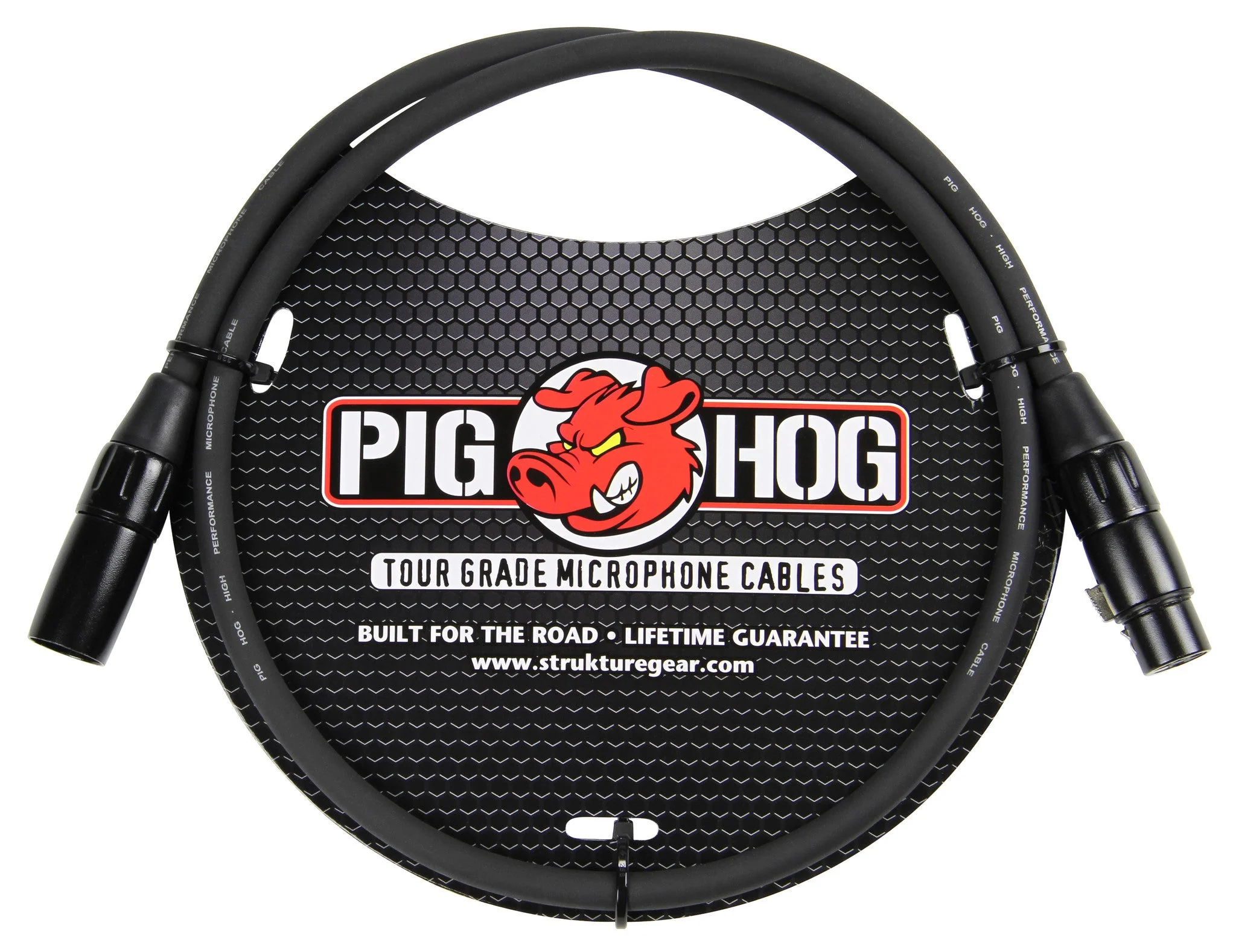 Pig Hog 8mm XLR Microphone Cable Male to Female 3 Fully Balanced Premium Mic Cable