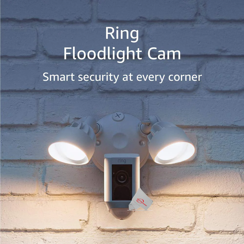 5x RING Floodlight Cam Wired Plus Motion-Activated 1080p HD White - Image 5