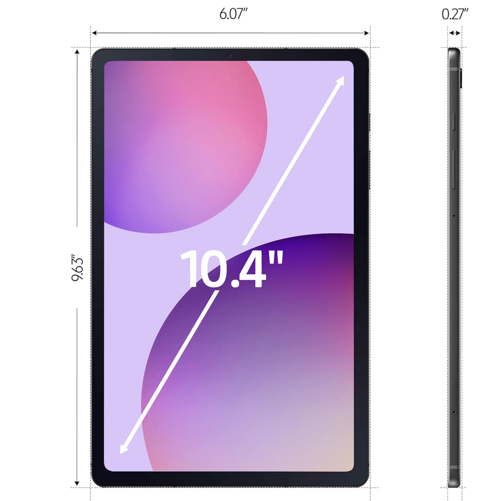 Samsung Galaxy Tab S6 Lite 10.4" 64GB WiFi Android Tablet, S Pen (Oxford Gray) + Multifunctional Premium Quality Tablet Case with Pen Holder Bundle - Image 8