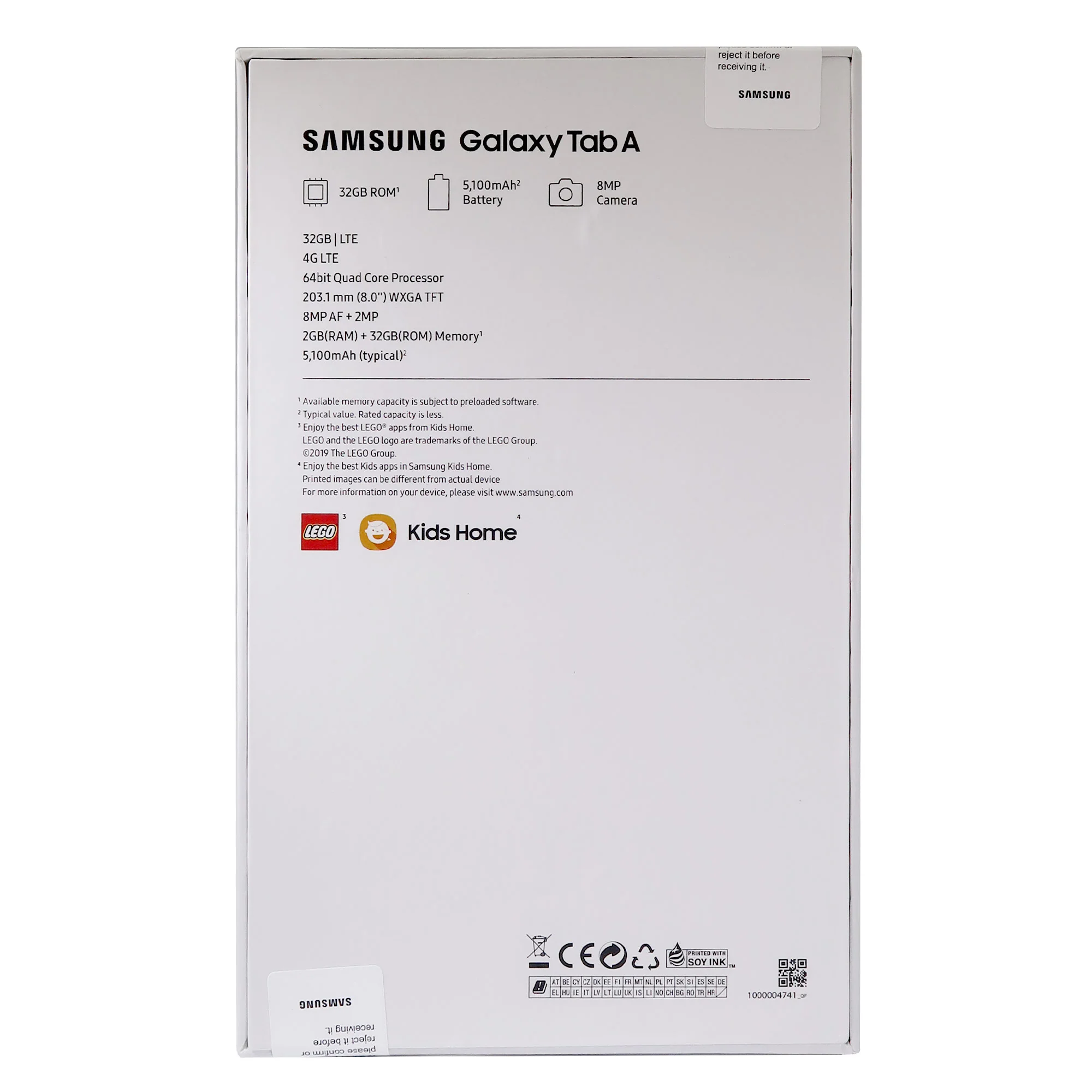 Samsung Galaxy Tab A 8.0" T295 LTE (32GB) Tablet with 128GB microSDHC Accessory Kit - Image 3