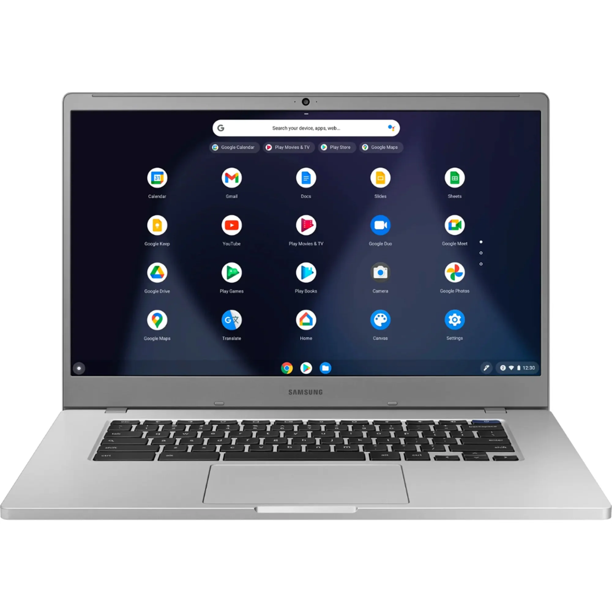 Samsung 15.6" Chromebook 4+ - Intel Celeron, 4GB RAM, 32GB eMMC (Platinum Titan) + 16GB MicroSD & Bag - Image 2
