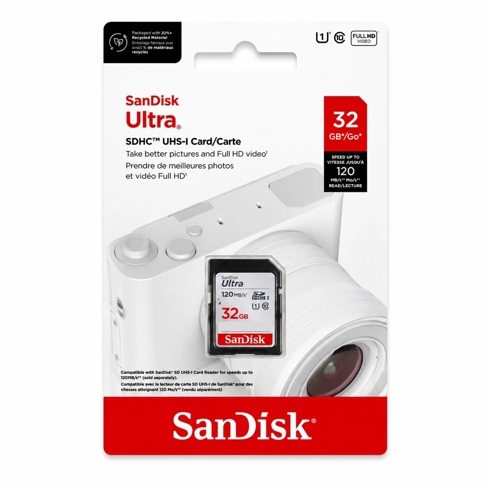 SanDisk Ultra 32GB SDHC UHS-I Memory Card 5-Pack - Image 2