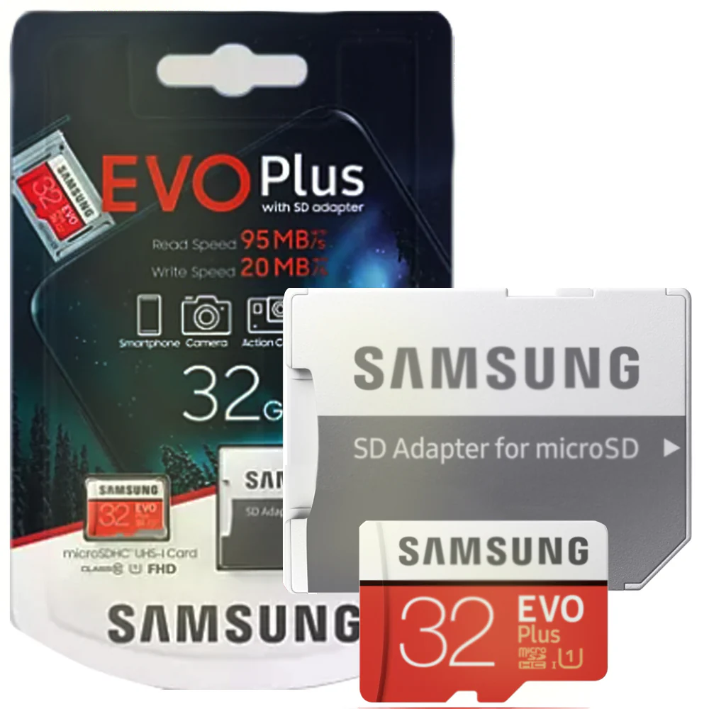 5x Samsung 32GB EVO Plus UHS-I microSDHC Memory Card with SD Adapter - Image 2