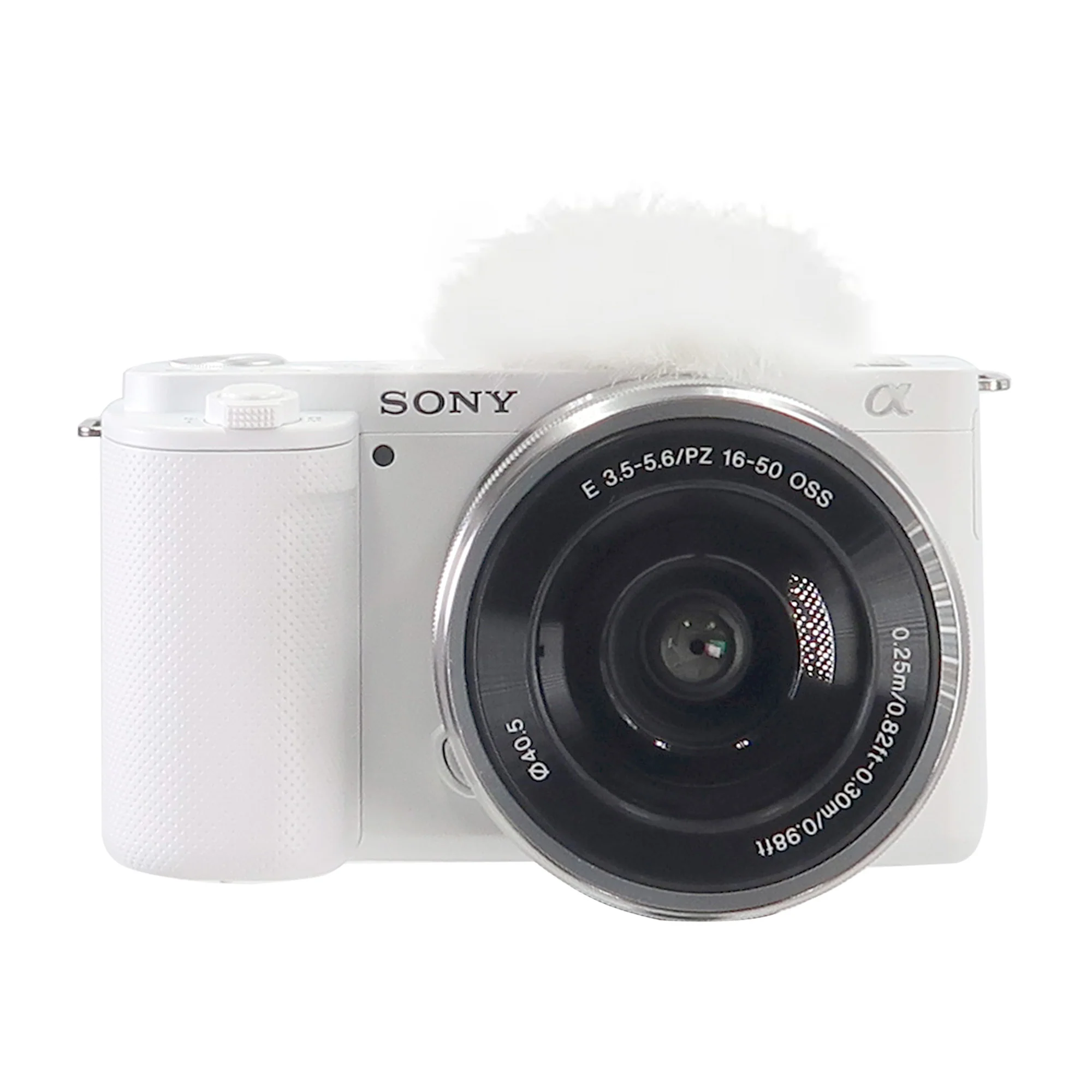 Sony ZV-E10 Mirrorless Camera w/ 16-50mm Lens (White) with Transcend 64GB SDXC Memory Card and Memory Card Reader - Image 6