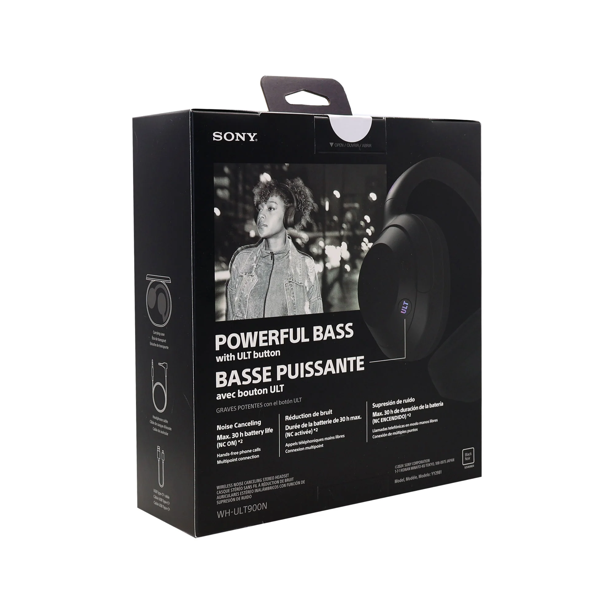 Sony ULT WEAR Wireless Over-Ear Noise-Canceling Headphones (Black) - Image 9