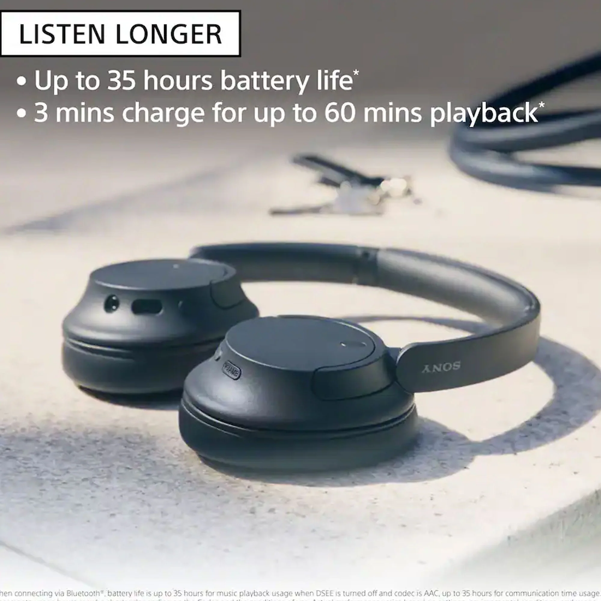 SONY WHCH720N/L Headphones Refurbished Blue - Image 9