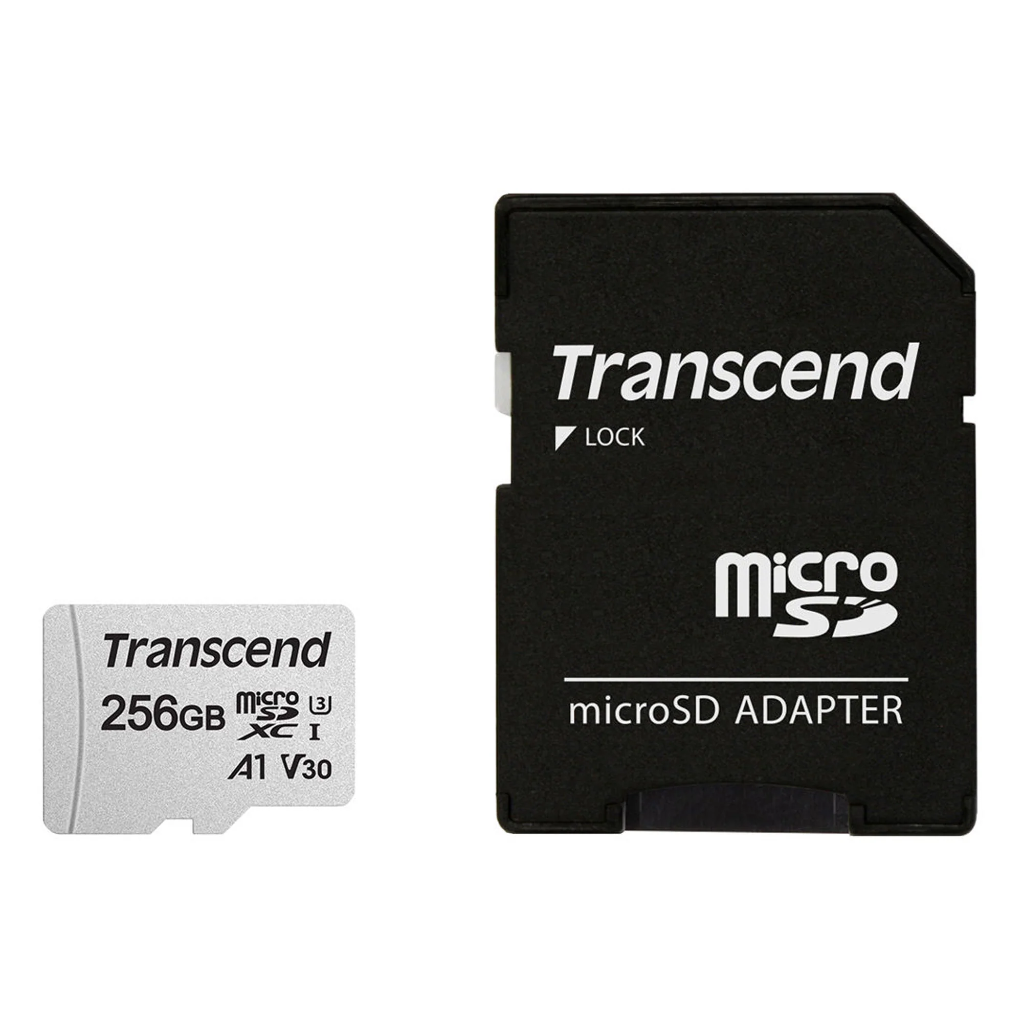 Transcend 256GB 300S UHS-I microSDXC Memory Card with SD Adapter - Image 2