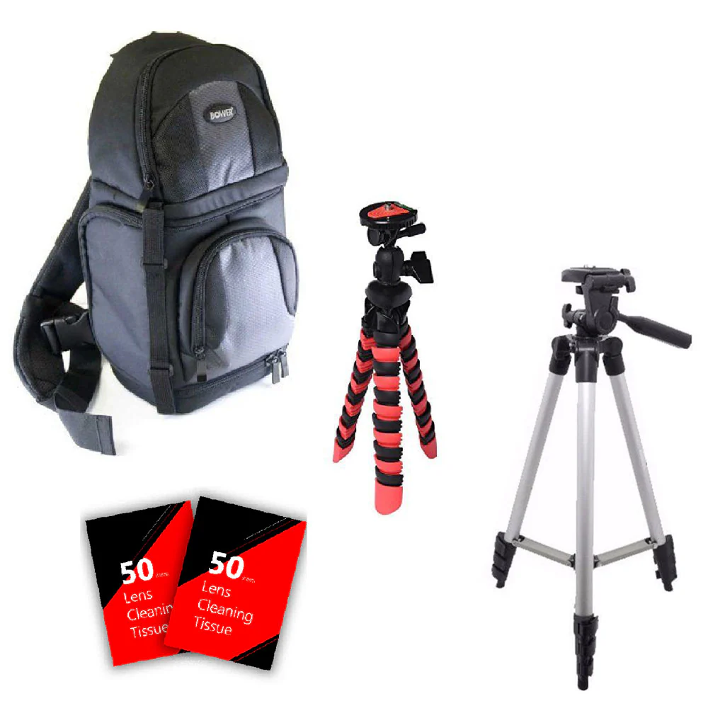 Tall Tripod, Flexible Tripod, BackPack and More for Canon Eos Rebel T2i T3 T3i T5 T5i T6 T6i 60D 70D 80D and All Canon Digital Cameras