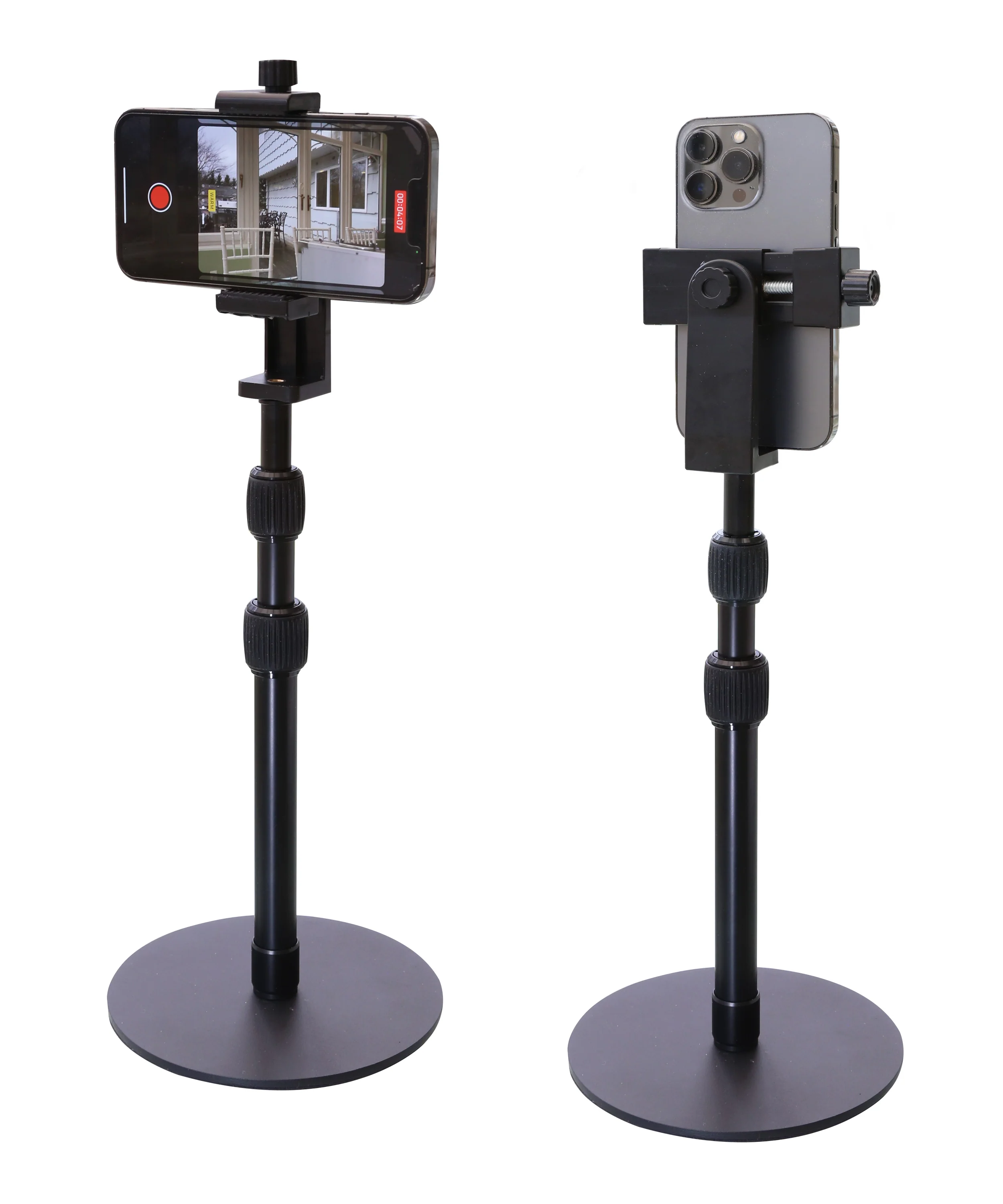 Vidpro ST18 Camera Smartphone Webcam Desktop Stand - 1/4" Screw Mount, 360° Rotatable Ball Head, 8 - 18 Inch Height Adjustable Table Stand and Vivitar IPAD HOLDER - Image 5