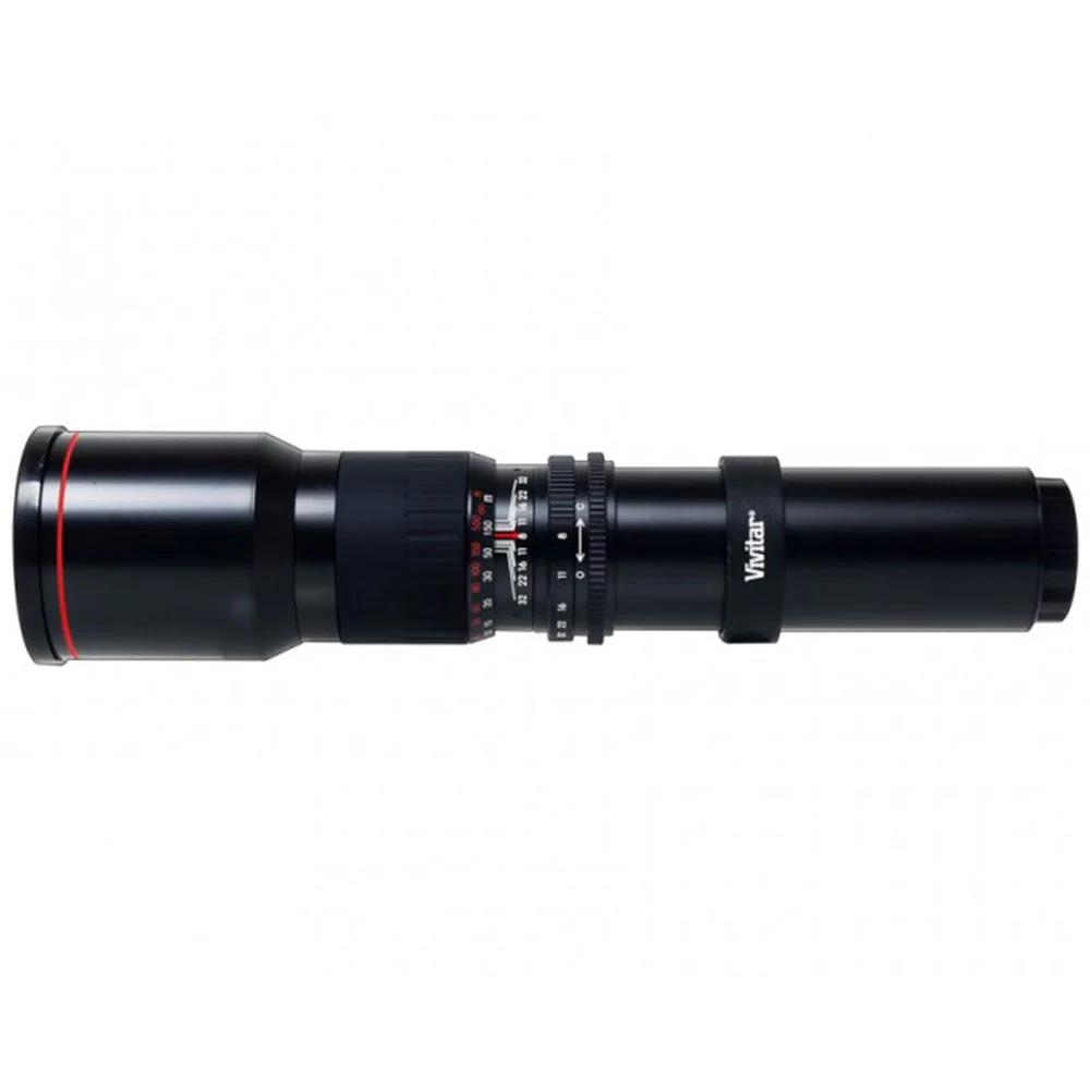 Vivitar 500mm / 1000mm f/8 Telephoto Lens for Nikon2x Converter + T-mount + 50pc Tissue + 3pc Cleaning Kit - Image 2