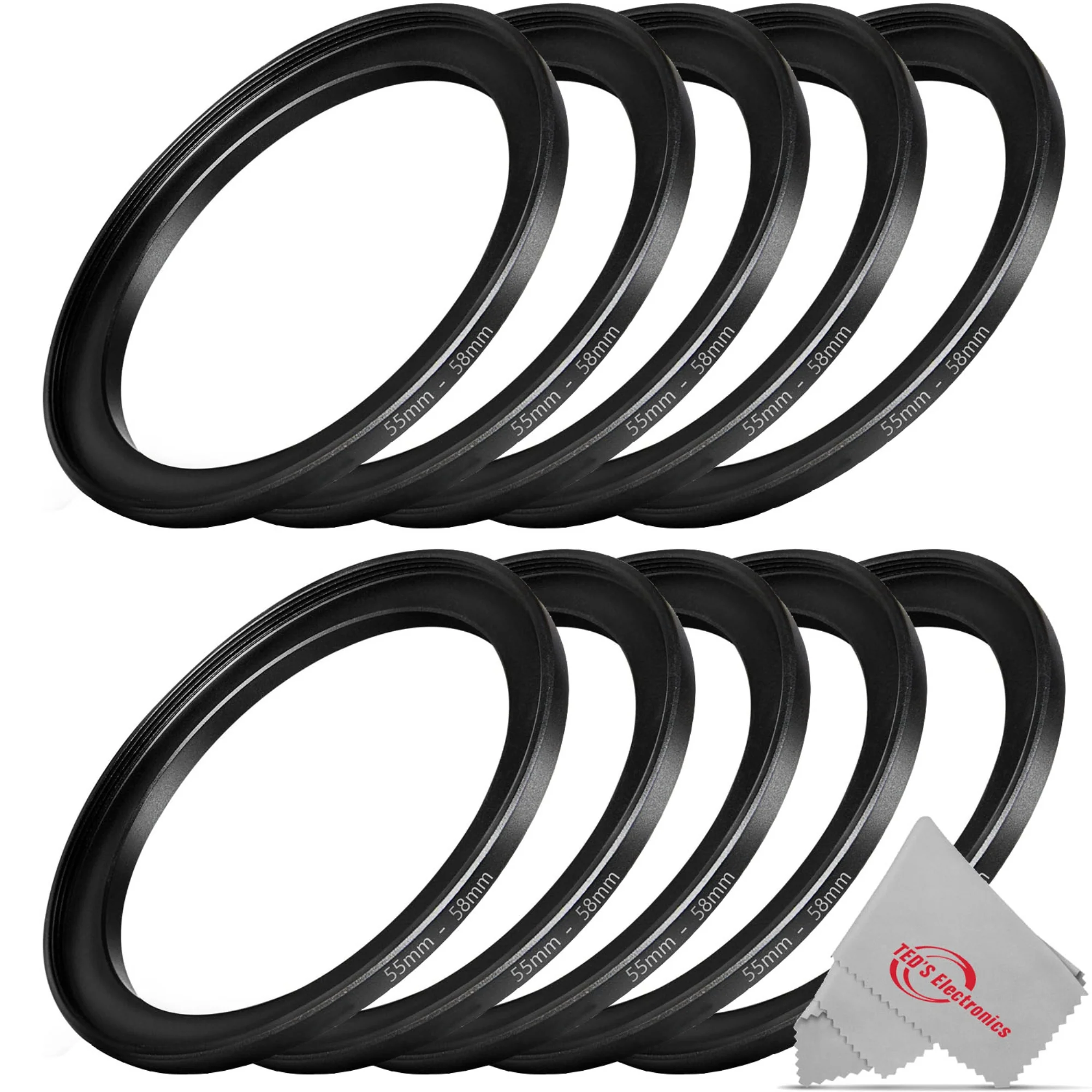 10x 58-55MM Step-Down Ring Adapter 58mm Thread Lens to 55mm Lens Accessories