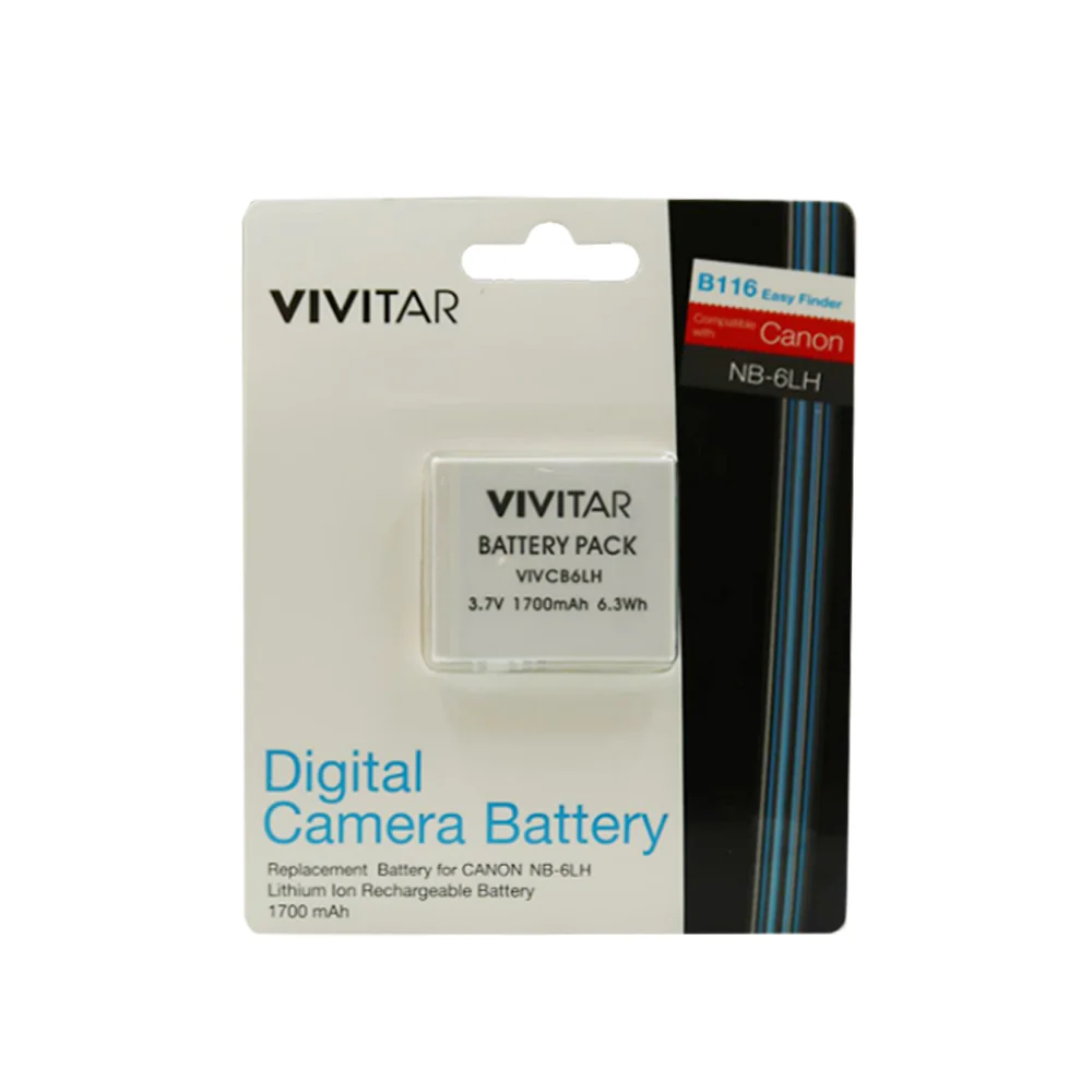 32GB Transcend SDHC Memory Card + BePro BC-1 Case (Small) + Vivitar NB-6L / NB-6LH Ultra High Capacity 1700mAh Li-ion Replacement Battery for Canon Powershot SX540 SX530 SX710 SX610 + Cleaning Kit + Vidpro TT-4 Grip-Stand Mini Tripod and Hand Grip + Card - Image 3
