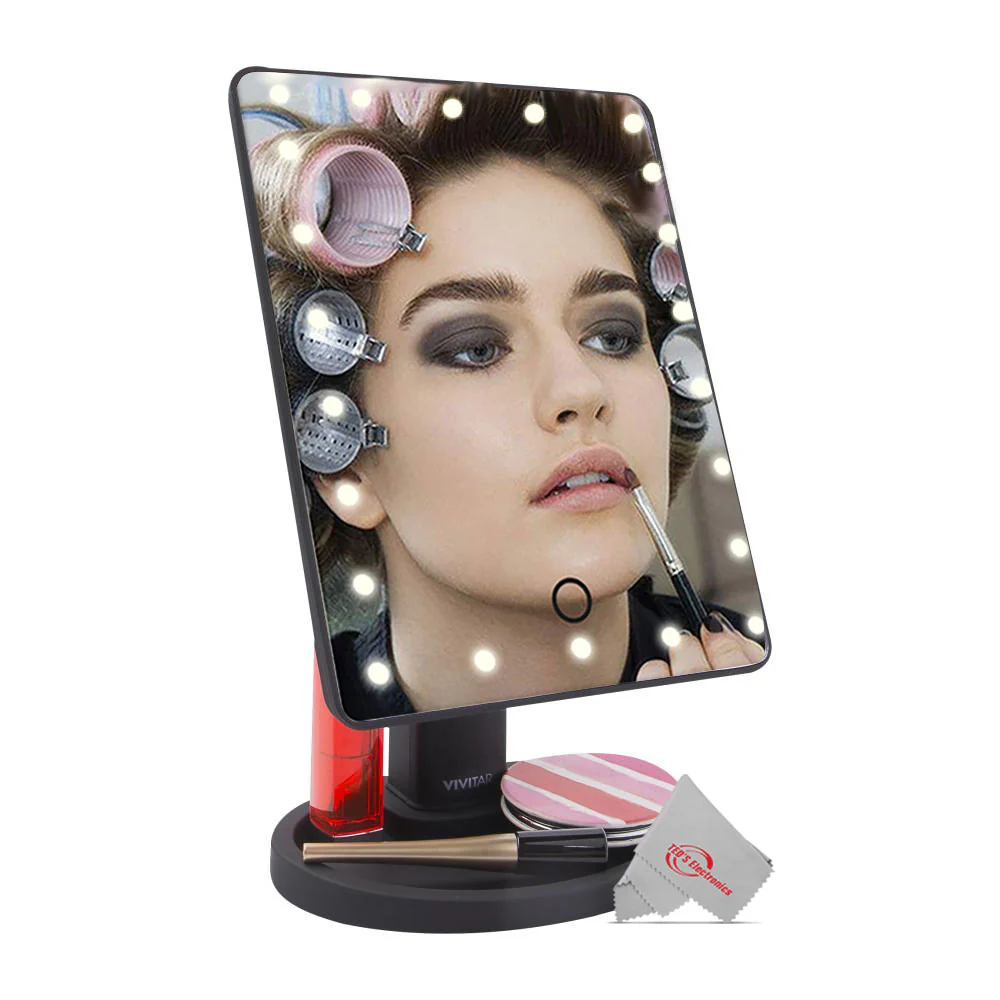 Vivitar Simply Beautiful LED Light Up Vanity Mirror 22 Dimmable Bright LED Lights 360° Rotatable Mirror - Image 2