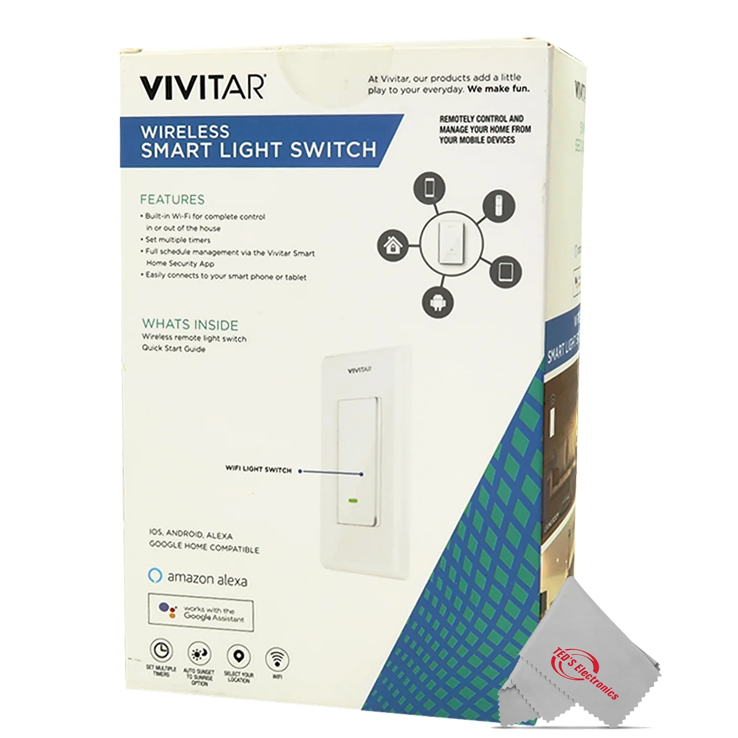 Vivitar Smart Security Wireless Smart Light Switch - 5 Units - Image 7