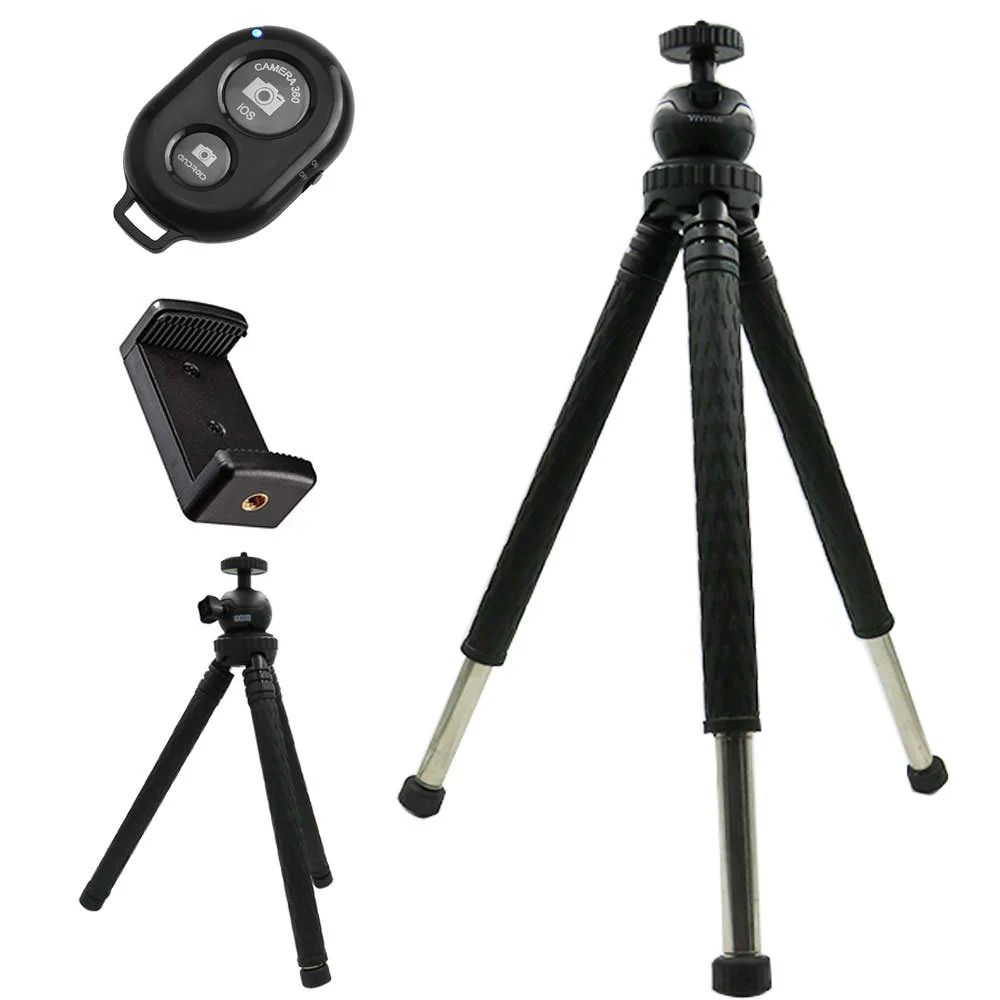 Vivitar 42" Foldable Travel Tripod 360° Ball Head Rotation with Smart Phone Cradle and Wireless Remote - Image 7