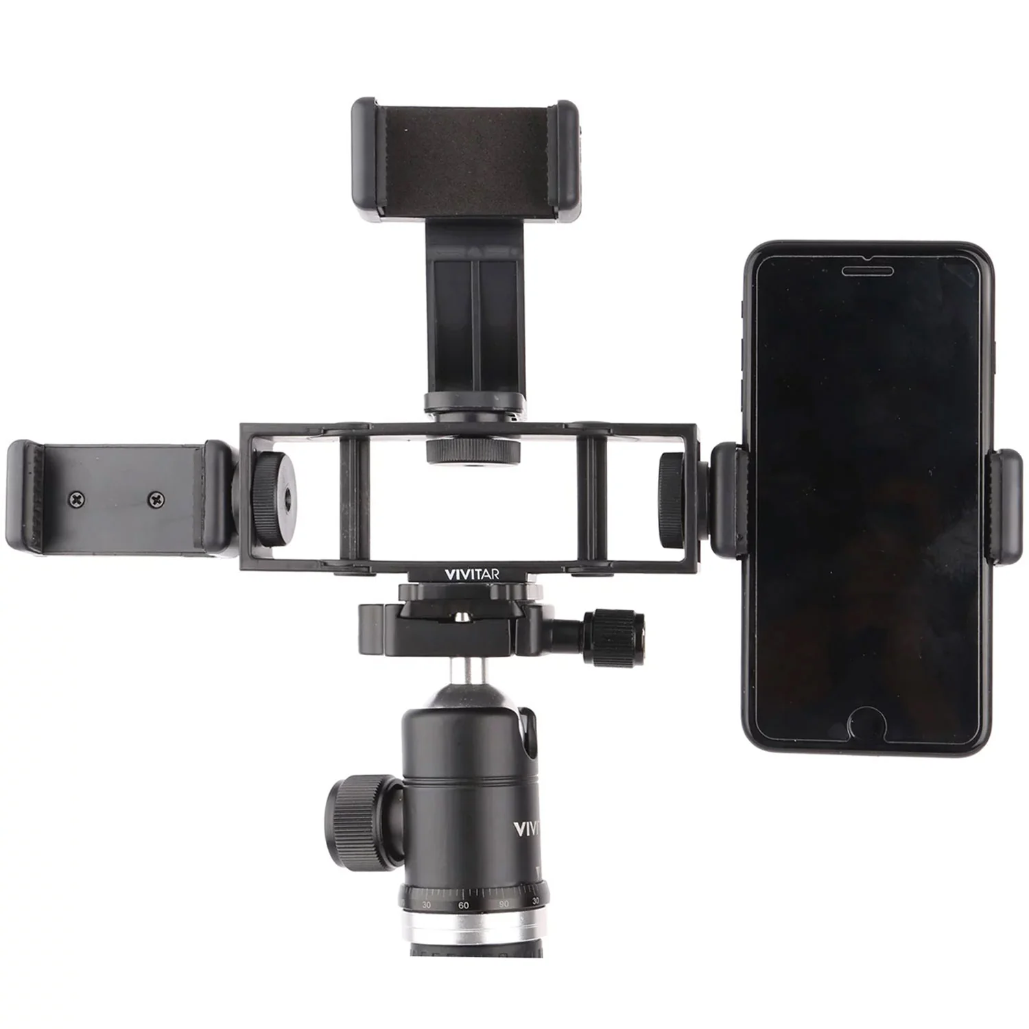 Triple Smartphone Mount Adapter for Tripods Monopods Selfie Sticks + Streaming Essentials Selfie Tripod Selfie Stick for Smartphones Cameras and GoPro - Image 10