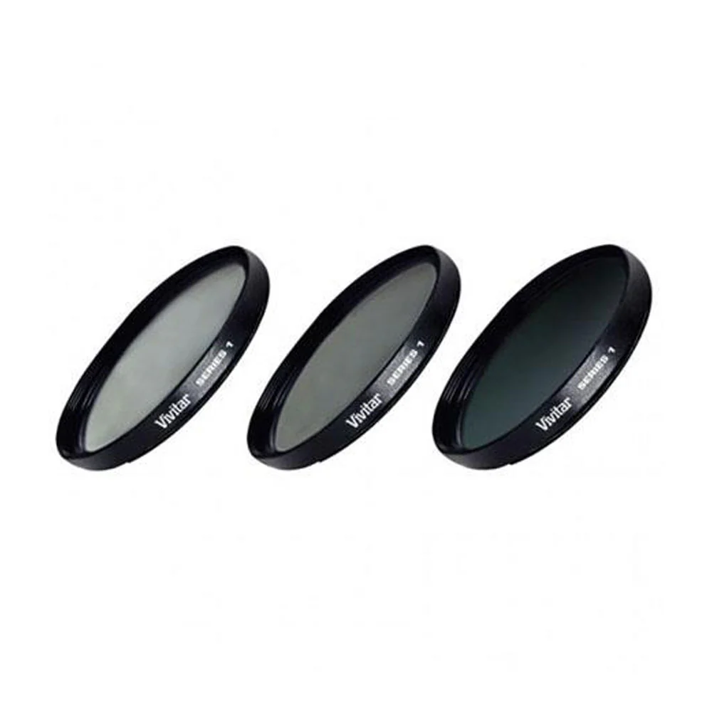 Vivitar 72mm Professional Multi-Coated Digital UV CPL ND8 Camera Lens Filter Kit + Lens Cap + Lens Cap Holder + 3 Piece Cleaning Kit for All 72mm Lenses - Image 2
