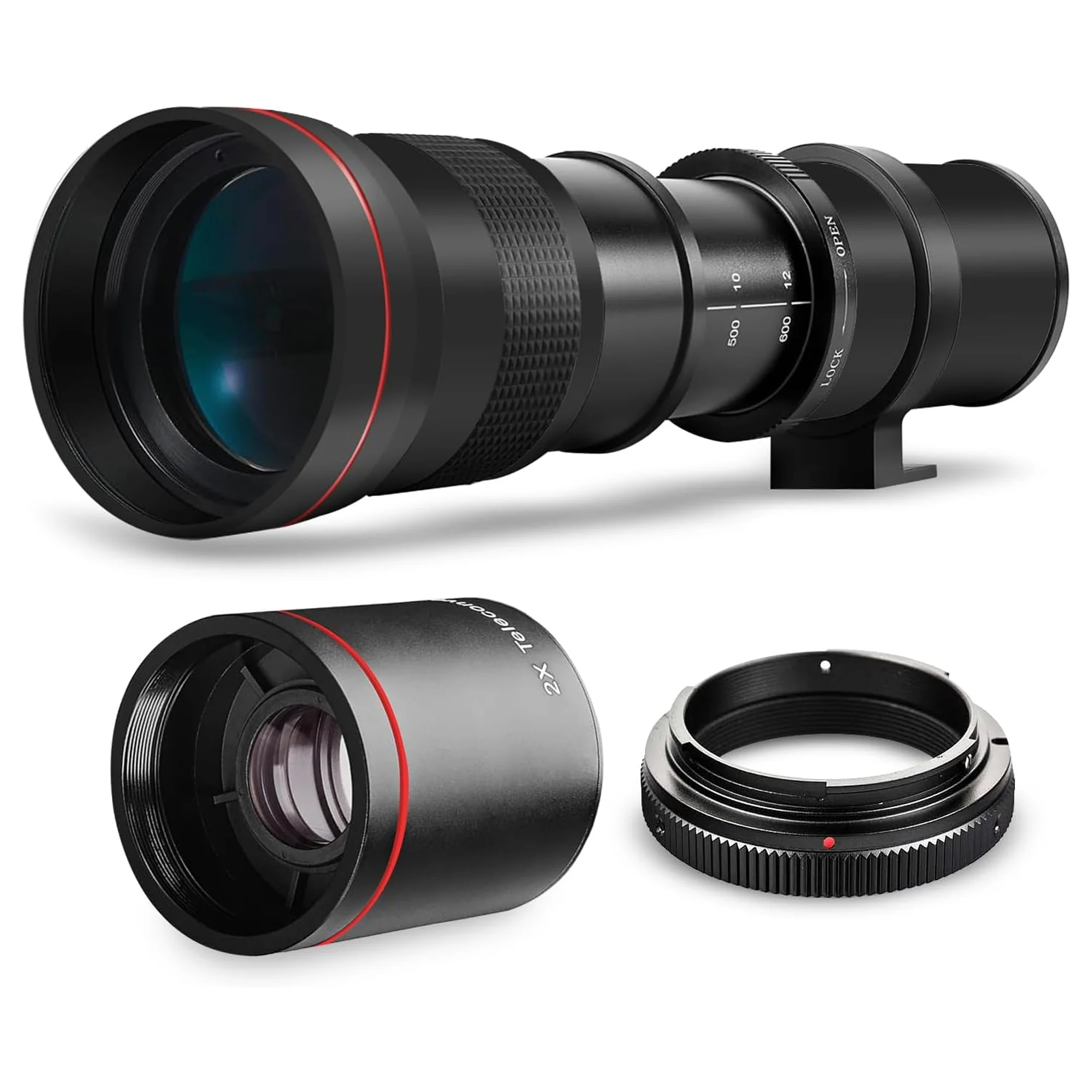 420-1600mm f/8.3 HD Manual Super Telephoto Zoom Lens for Nikon D780 D850 D610 - Image 10